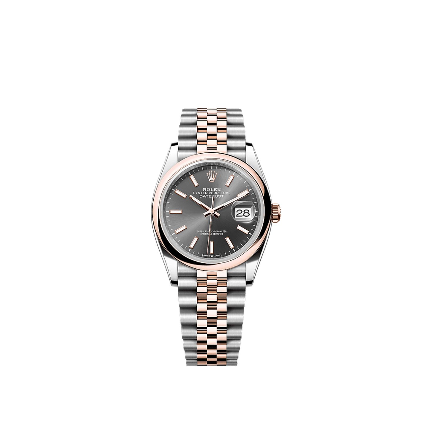 Rolex Datejust 36 126201 (2025) - Grey dial 36 mm Gold/Steel case (1/1)