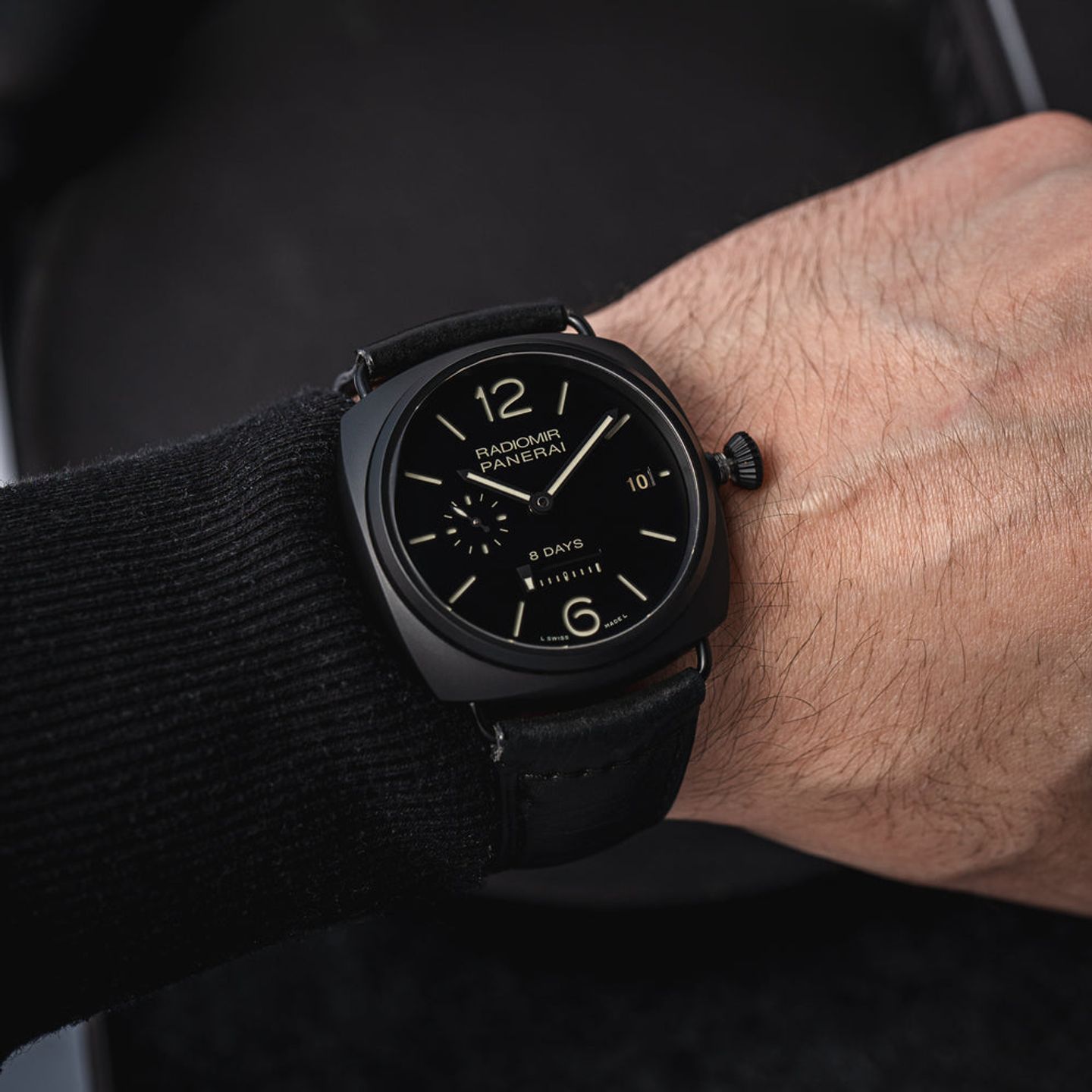 Panerai Radiomir 8 Days PAM00384 (Unknown (random serial)) - Black dial 45 mm Ceramic case (5/8)