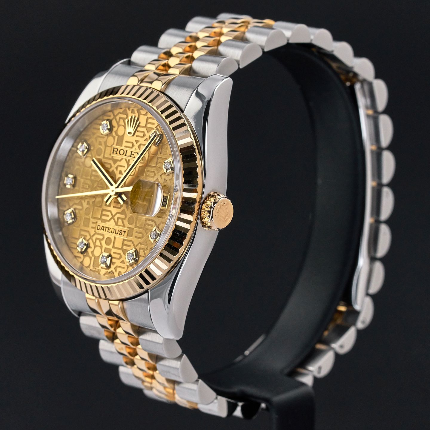 Rolex Datejust 36 116233 (2004) - Champagne wijzerplaat 36mm Goud/Staal (4/8)