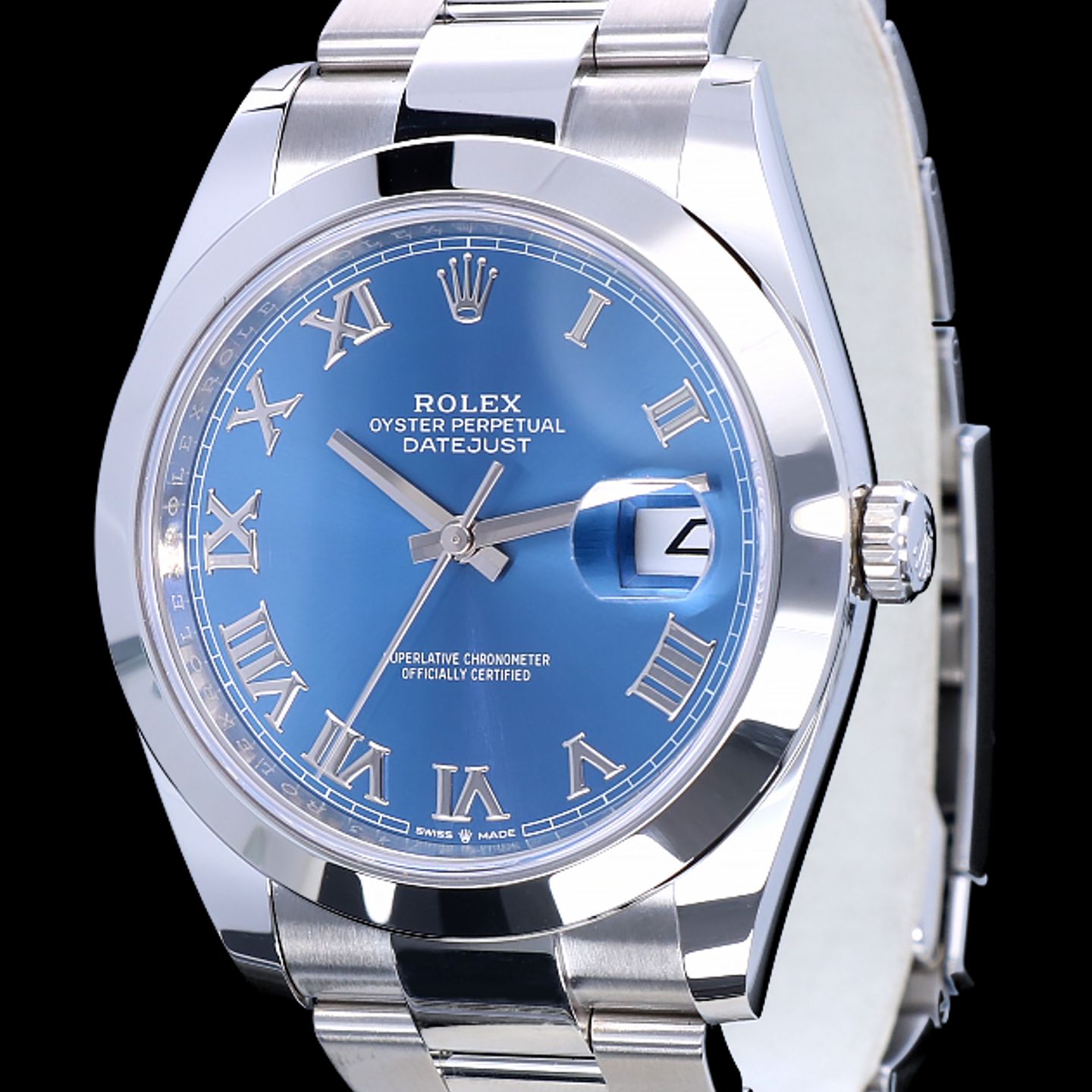 Rolex Datejust 41 126300 (2022) - Blauw wijzerplaat 41mm Staal (2/8)