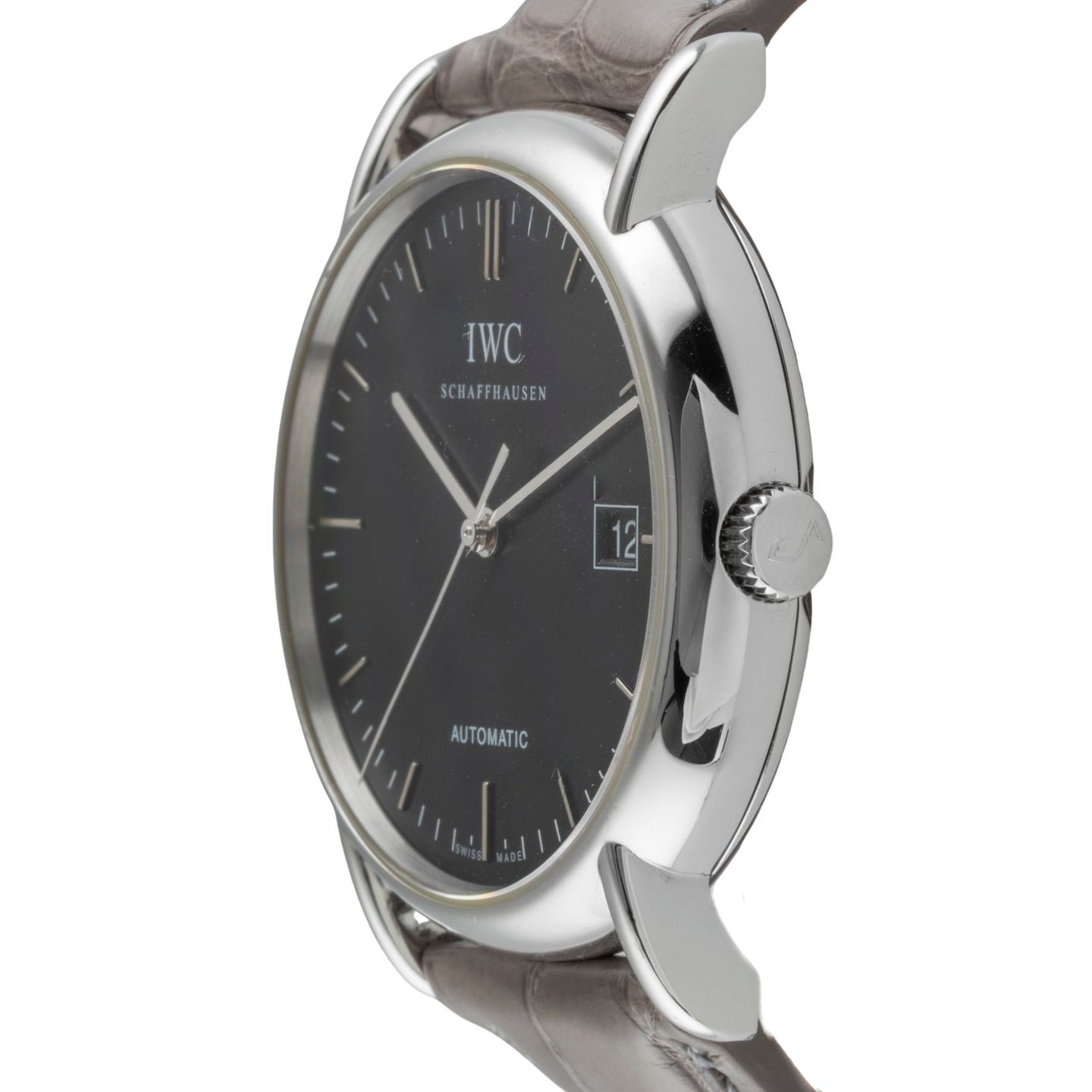 IWC Portofino Automatic IW353304 (2005) - Zwart wijzerplaat 38mm Staal (6/8)