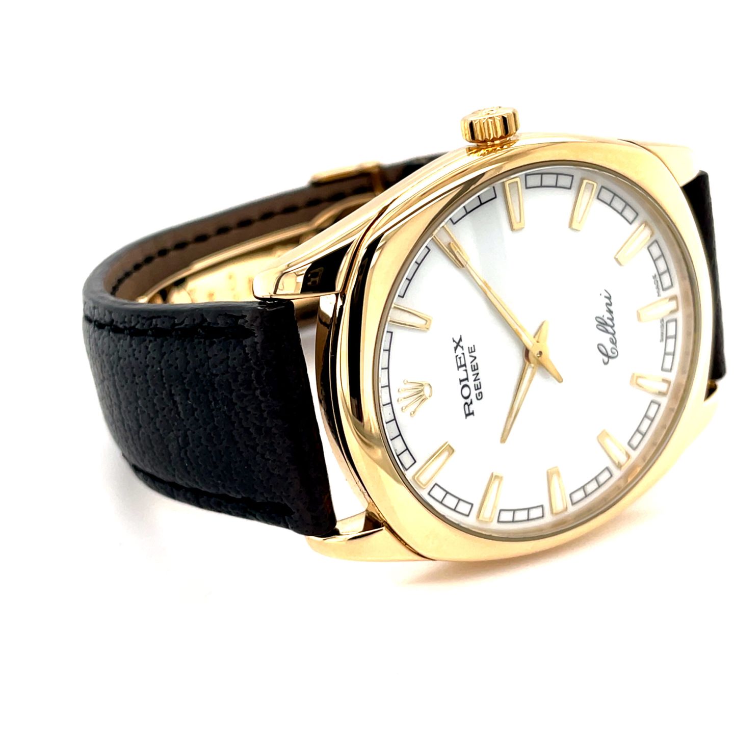Rolex Cellini Danaos 4243 (Unknown (random serial)) - White dial 38 mm White Gold case (3/8)