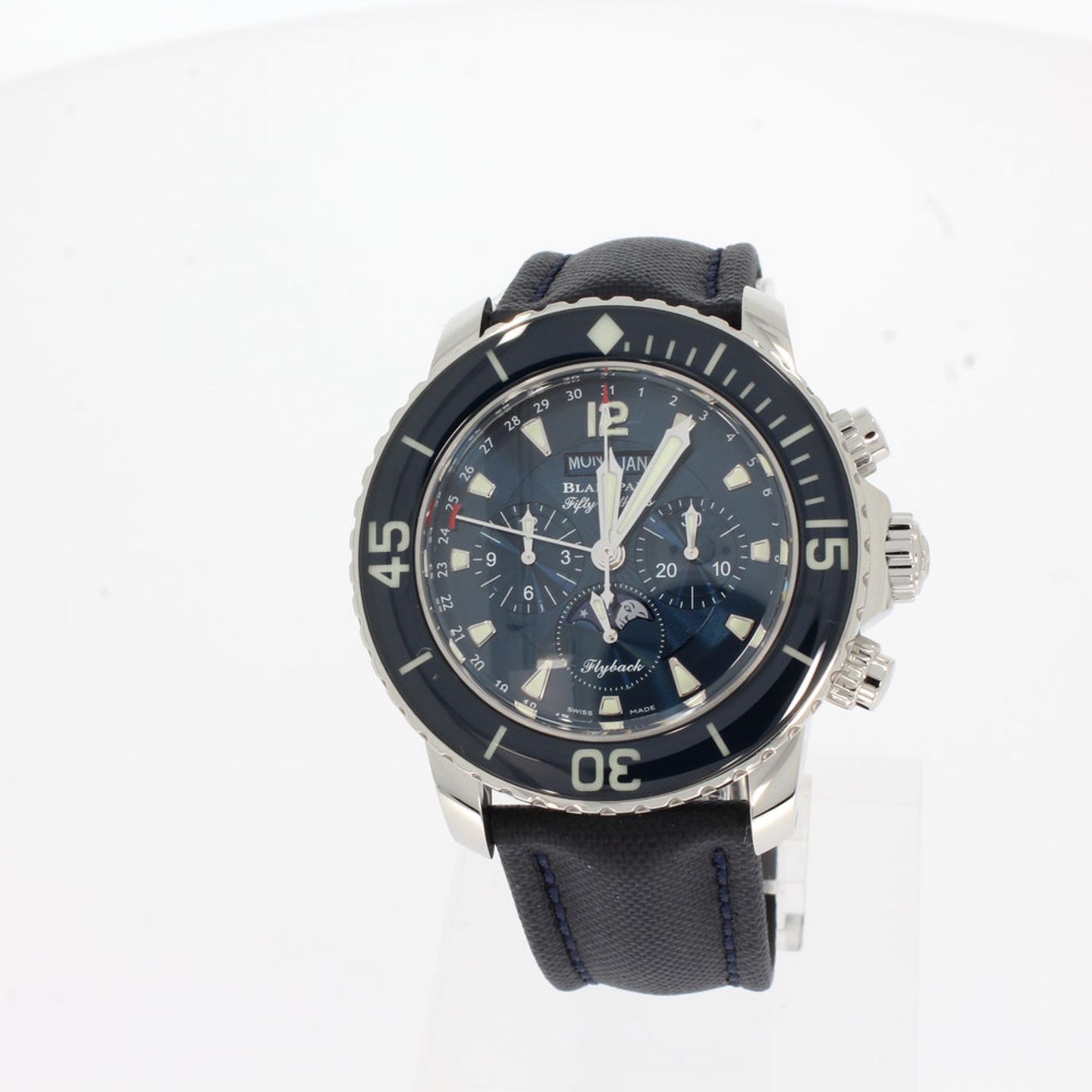 Blancpain Fifty Fathoms 5066f-1140-52b (2024) - Blauw wijzerplaat 45mm Staal (1/4)