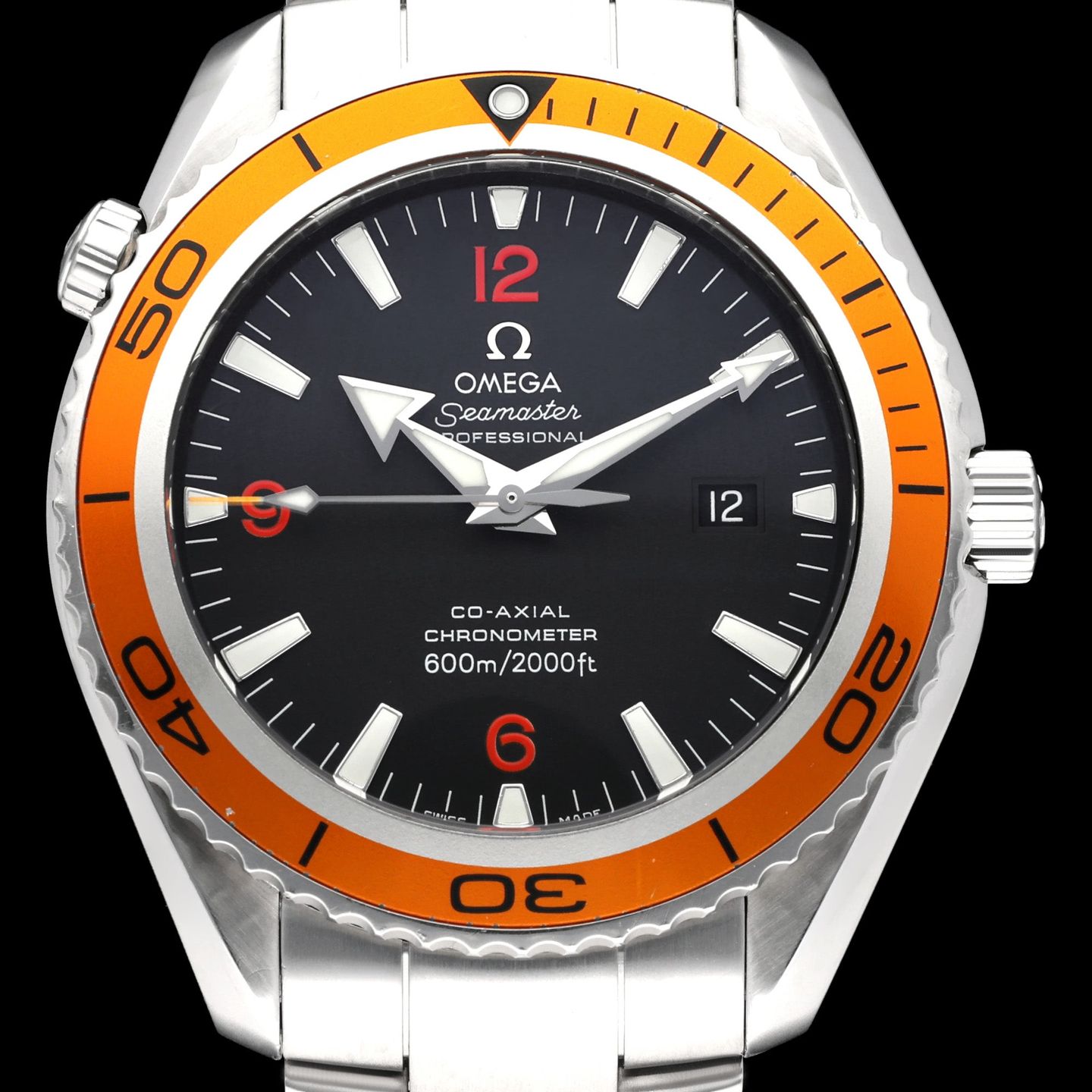 Omega Seamaster Planet Ocean 2208.50.00 (2007) - Black dial 46 mm Steel case (1/8)