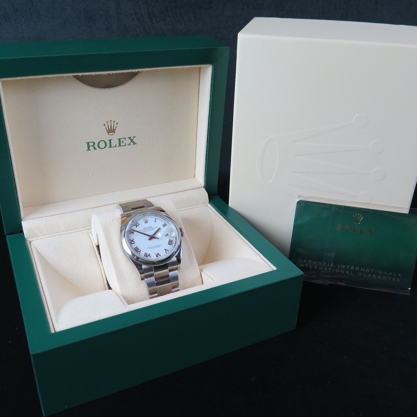 Rolex Datejust 36 126200 (2020) - Wit wijzerplaat 36mm Staal (8/8)