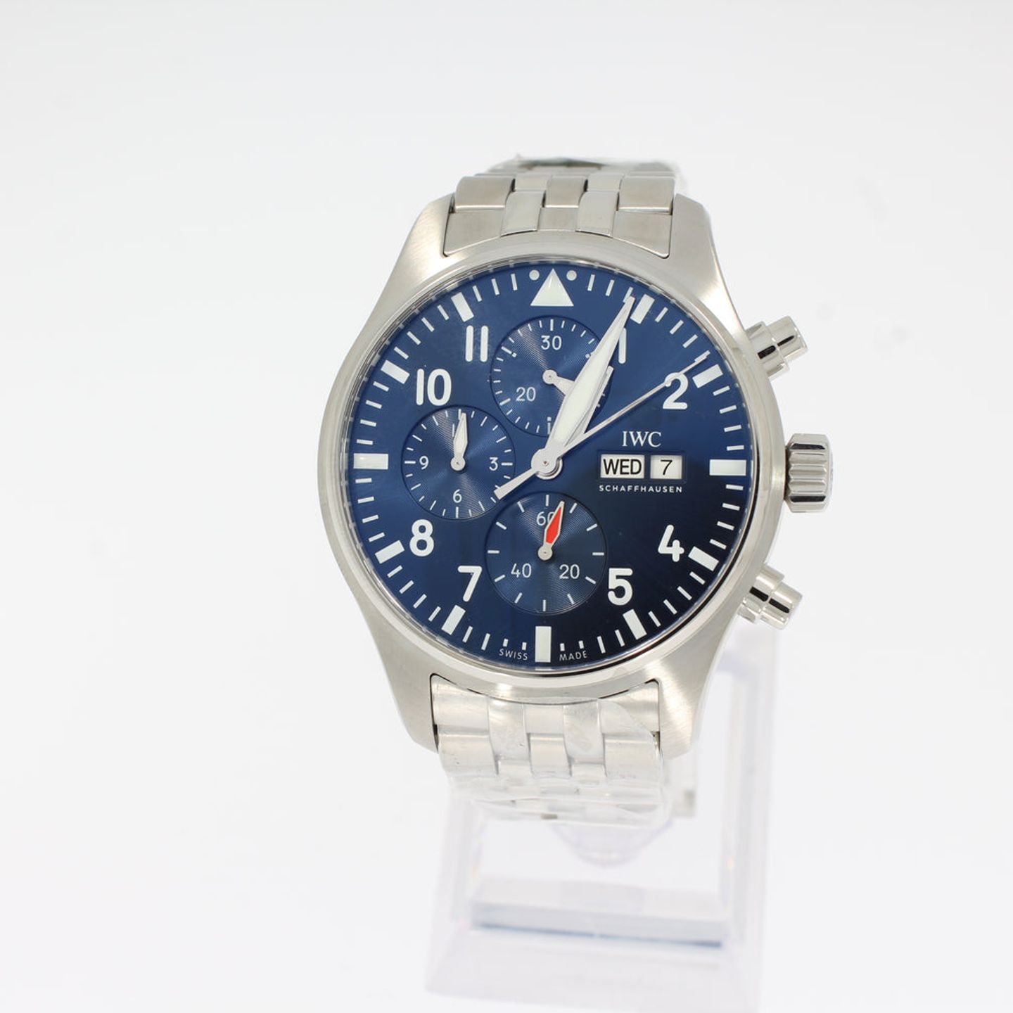 IWC Pilot Chronograph IW378004 (2024) - Blue dial 43 mm Steel case (1/4)