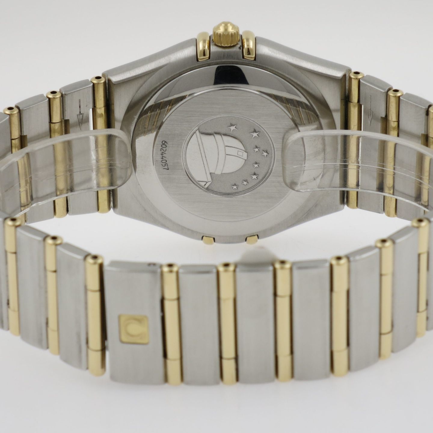 Omega Constellation 1202.1 (1998) - Gold dial 39 mm Gold/Steel case (3/4)