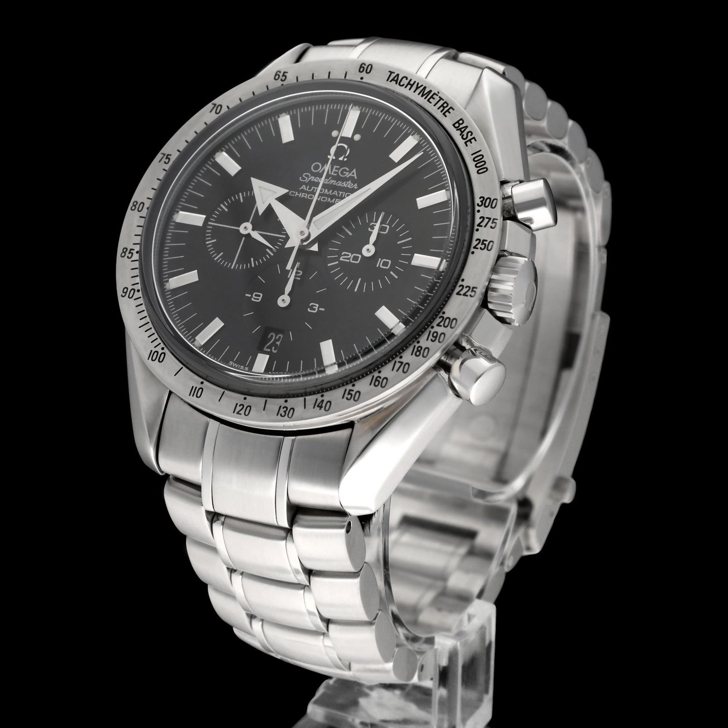 Omega Speedmaster Broad Arrow 3551.50.00 (2002) - Black dial 42 mm Steel case (2/8)
