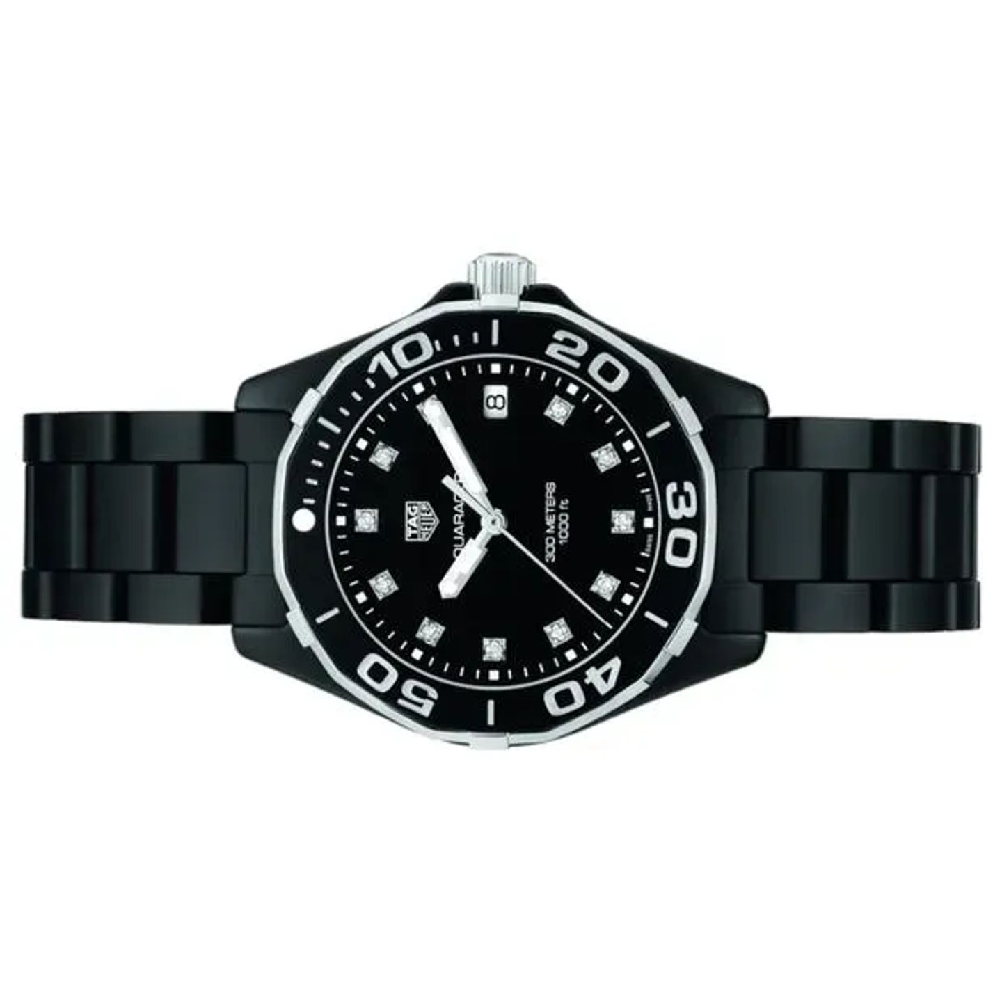 TAG Heuer Aquaracer Lady WAY1397.BH0743 (2024) - Zwart wijzerplaat 35mm Keramiek (5/6)
