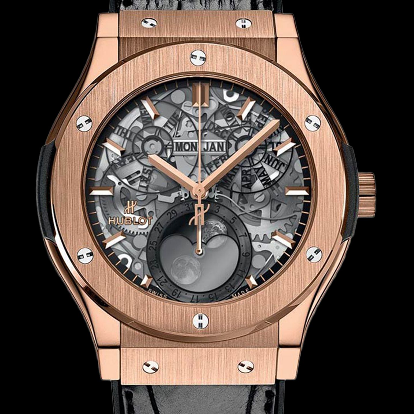 Hublot Classic Fusion Aerofusion 517.OX.0180.LR (2022) - Transparent dial 45 mm Rose Gold case (1/1)