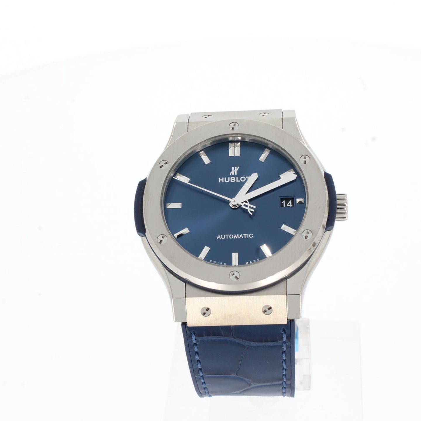 Hublot Classic Fusion Blue 511.NX.7170.LR (2024) - Blauw wijzerplaat 45mm Titanium (1/4)