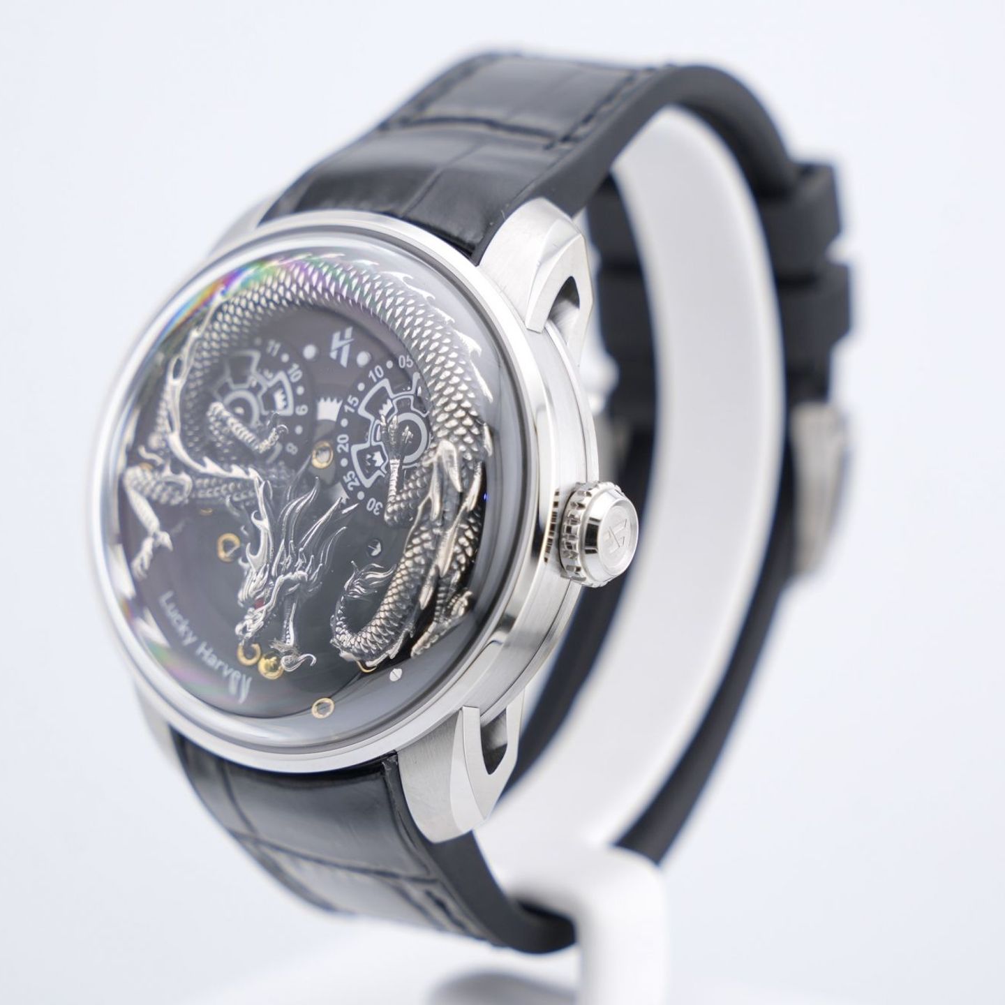 Lucky harvey Unknown Silver Dragon (2025) - Black dial 43 mm Steel case (2/8)