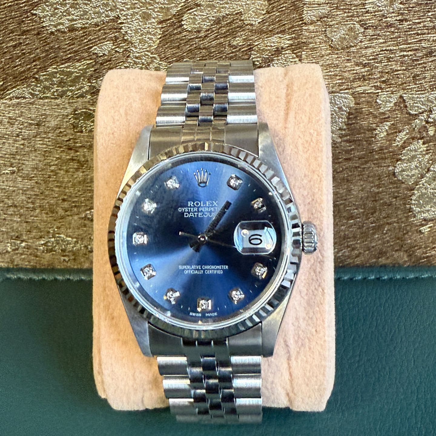 Rolex Datejust 36 16234 (2000) - Blue dial 36 mm Steel case (4/8)