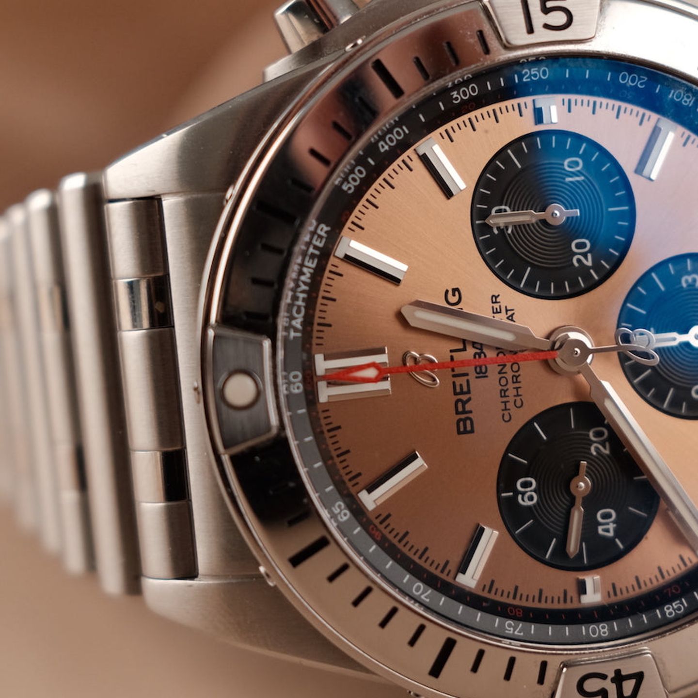 Breitling Chronomat 42 AB0134101K1A1 (Unknown (random serial)) - Red dial 42 mm Steel case (4/8)