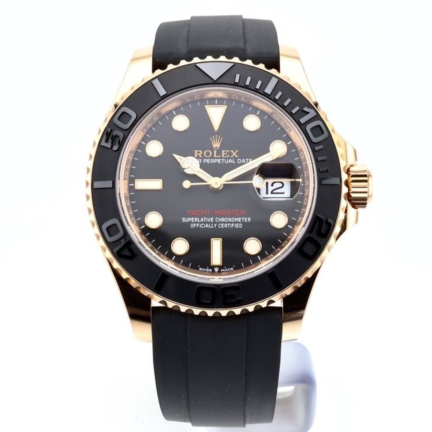 Rolex Yacht-Master 40 126655 (2022) - Black dial 40 mm Rose Gold case (1/2)