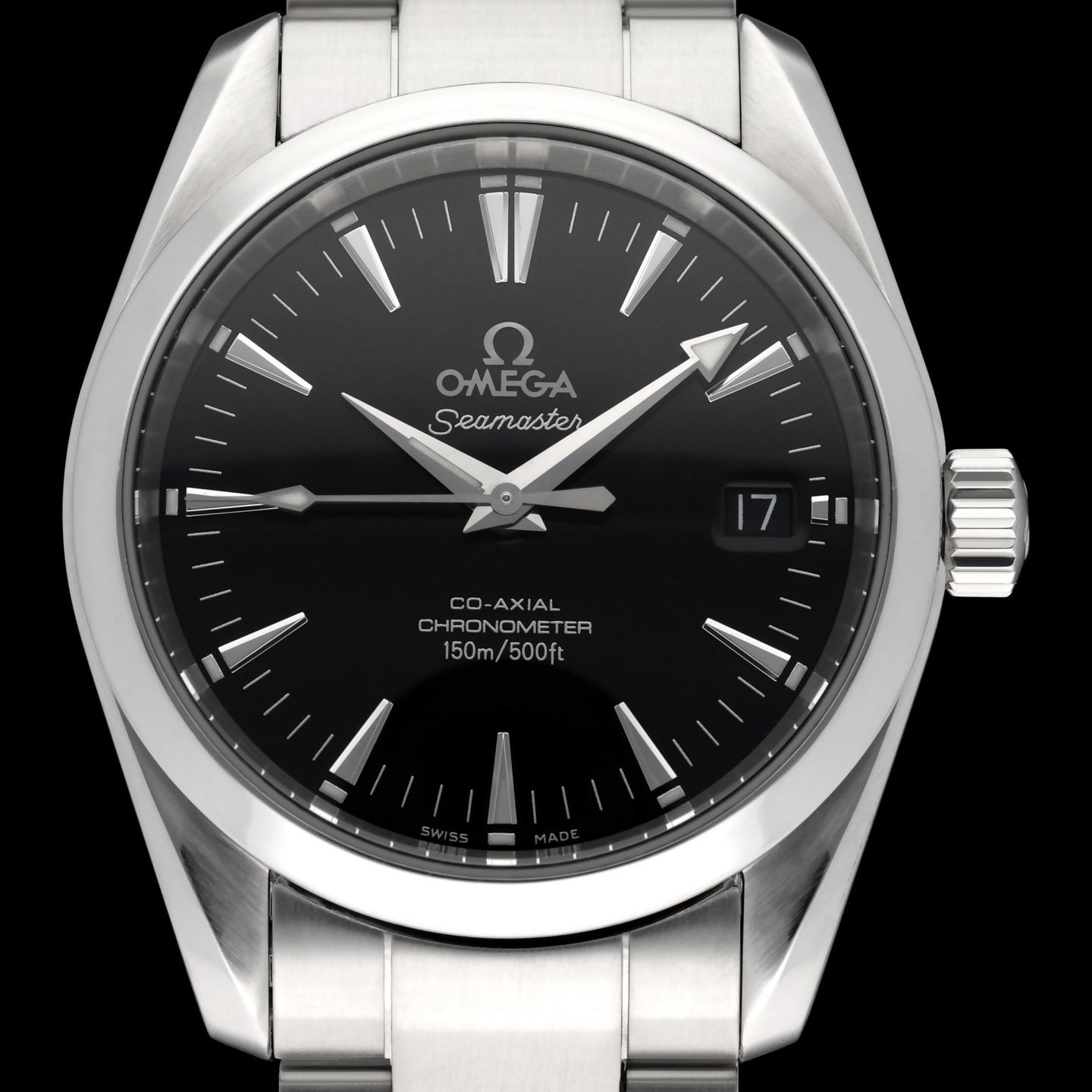 Omega Seamaster Aqua Terra 2504.50.00 (2006) - Zwart wijzerplaat 36mm Staal (1/8)
