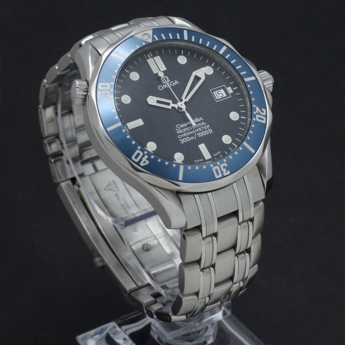 Omega Seamaster Diver 300 M 2531.8 (1999) - Blue dial 41 mm Steel case (6/7)