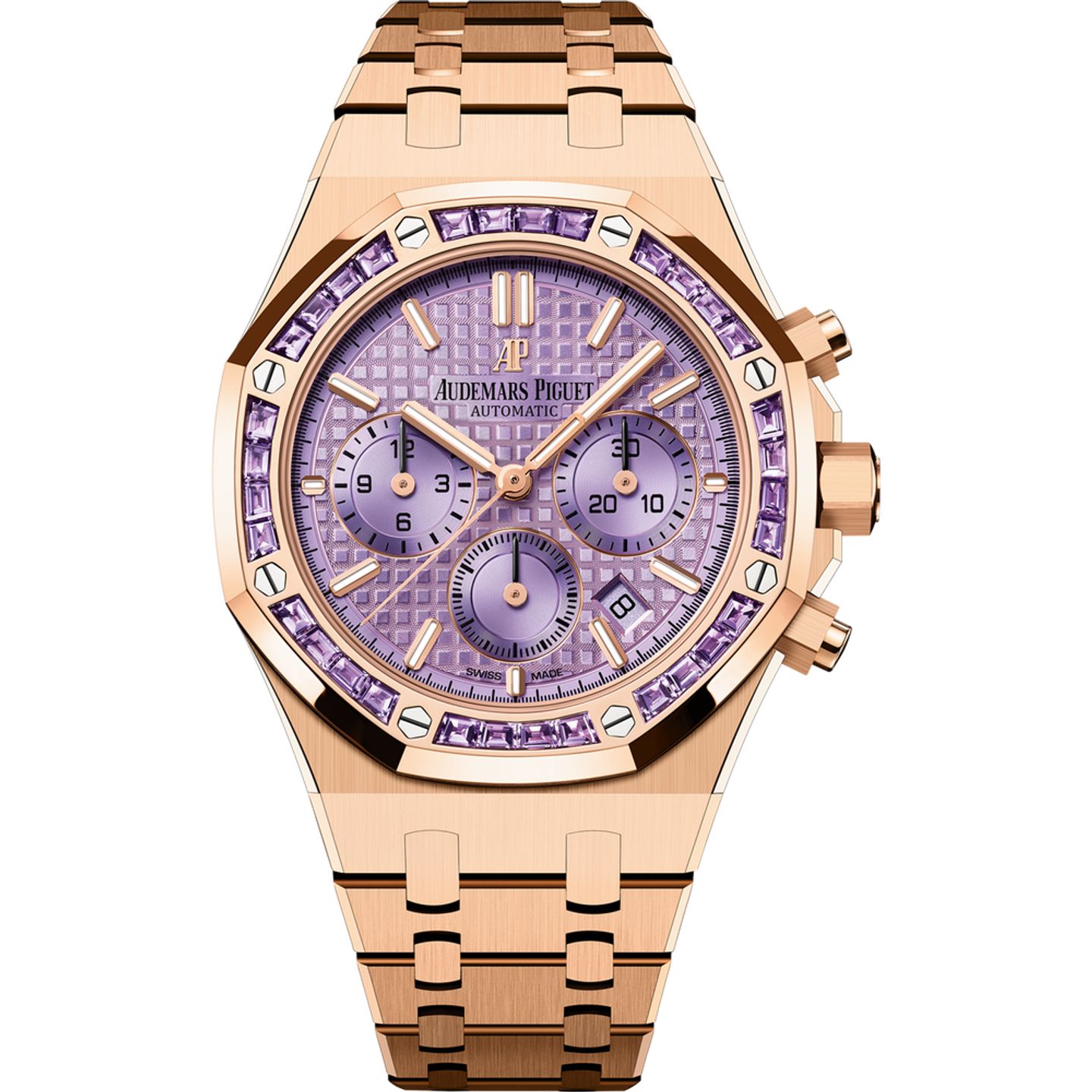 Audemars Piguet Royal Oak Chronograph 26319OR.AY.1256OR.01 (2025) - Purple dial 38 mm Rose Gold case (1/1)
