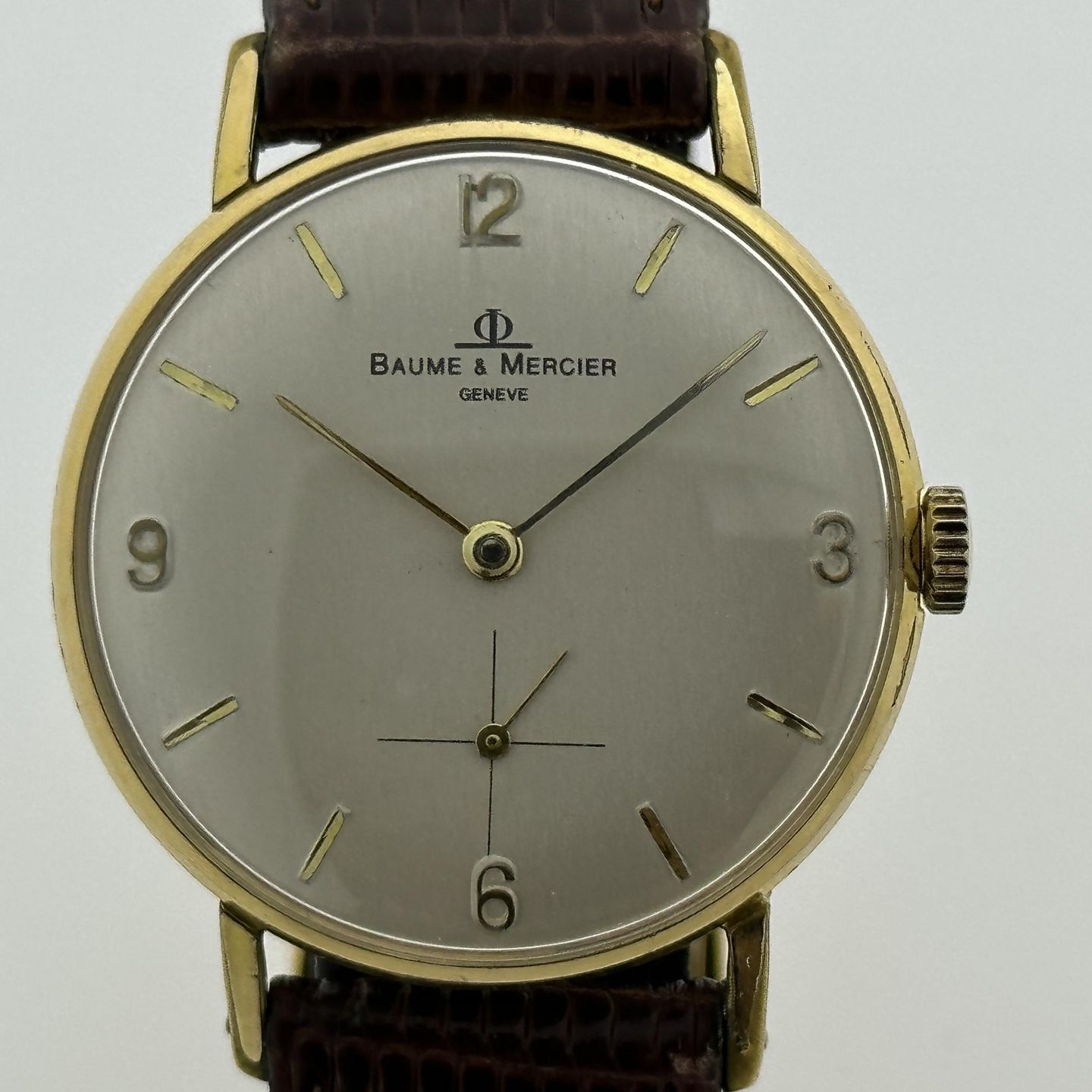 Baume & Mercier Vintage 2592 (Unknown (random serial)) - Silver dial 31 mm Gold/Steel case (1/8)