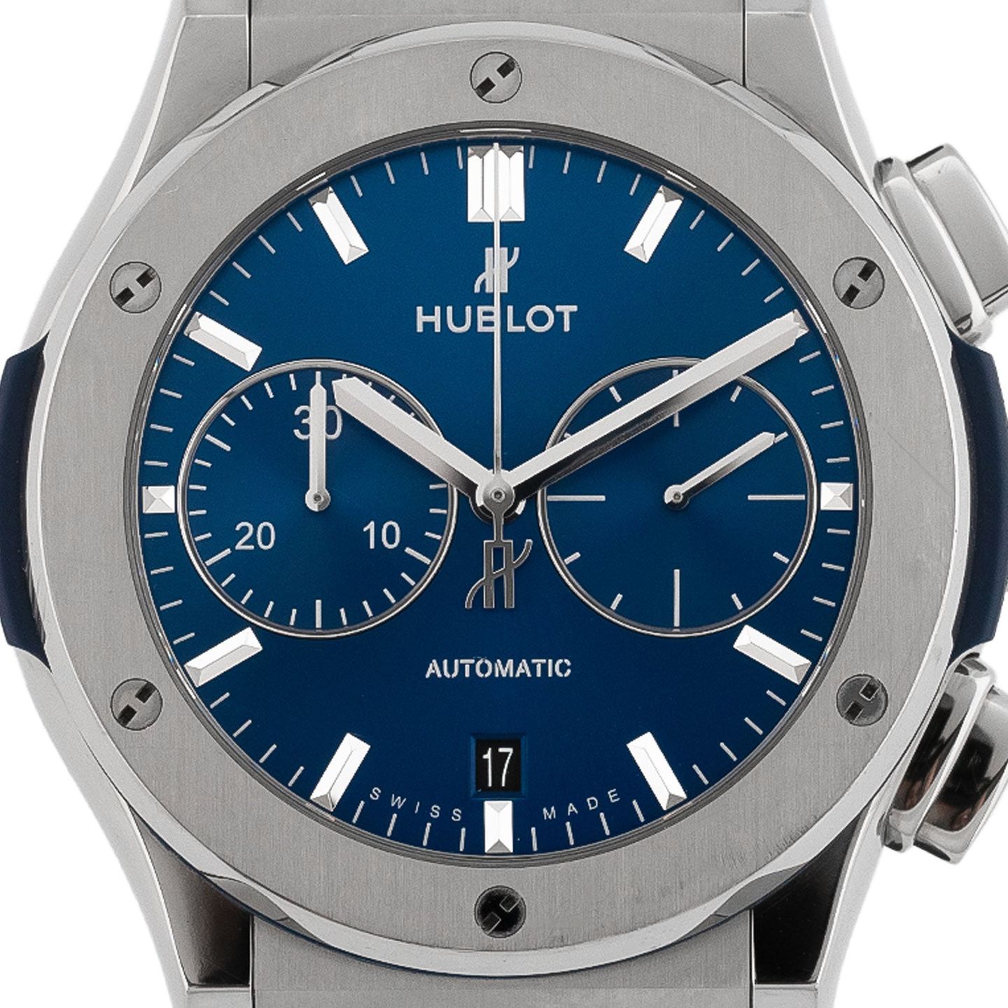 Hublot Classic Fusion Blue 521.NX.7170.RX (2018) - Blauw wijzerplaat 45mm Titanium (2/6)