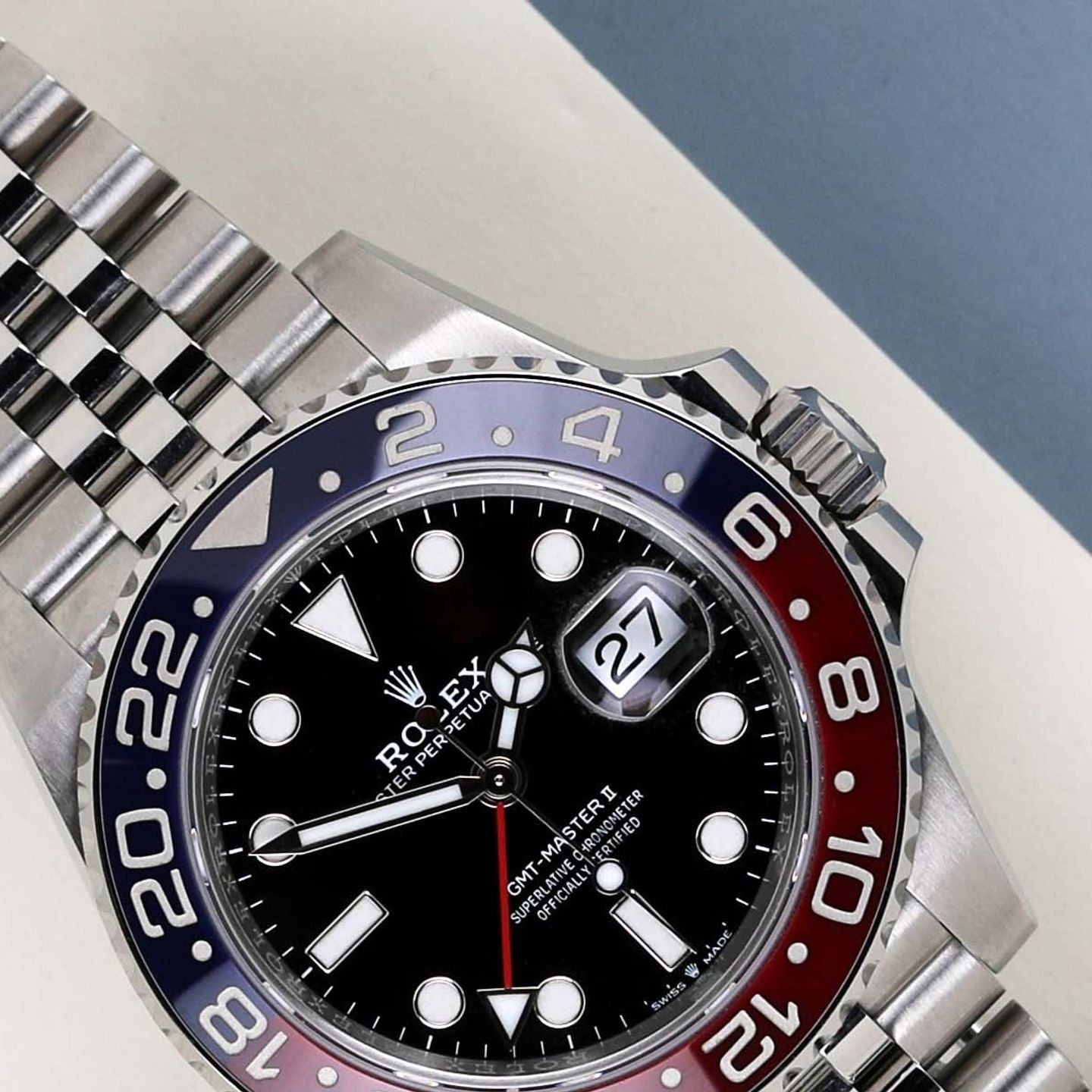 Rolex GMT-Master II 126710BLRO (2022) - Zwart wijzerplaat 40mm Staal (3/8)