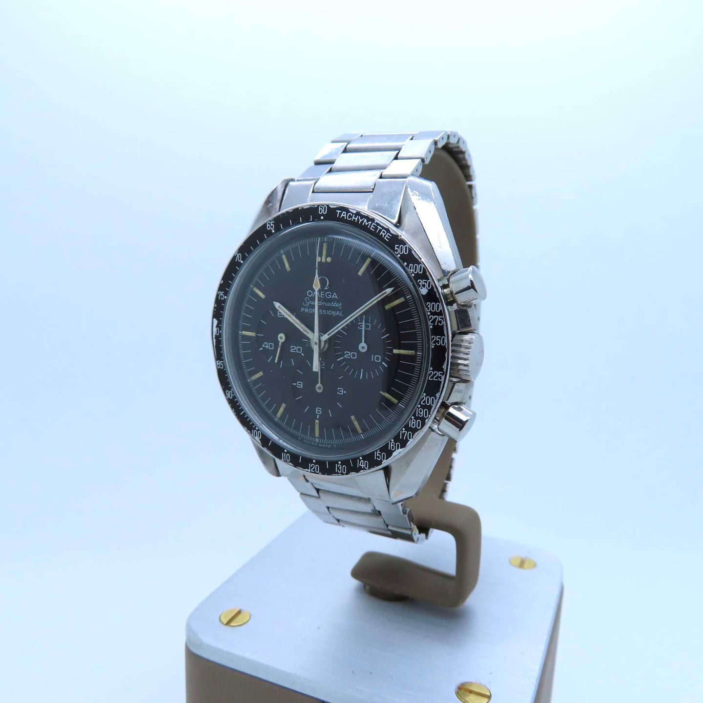 Omega Speedmaster Professional Moonwatch ST45.022 (1969) - Black dial 42 mm Steel case (1/8)