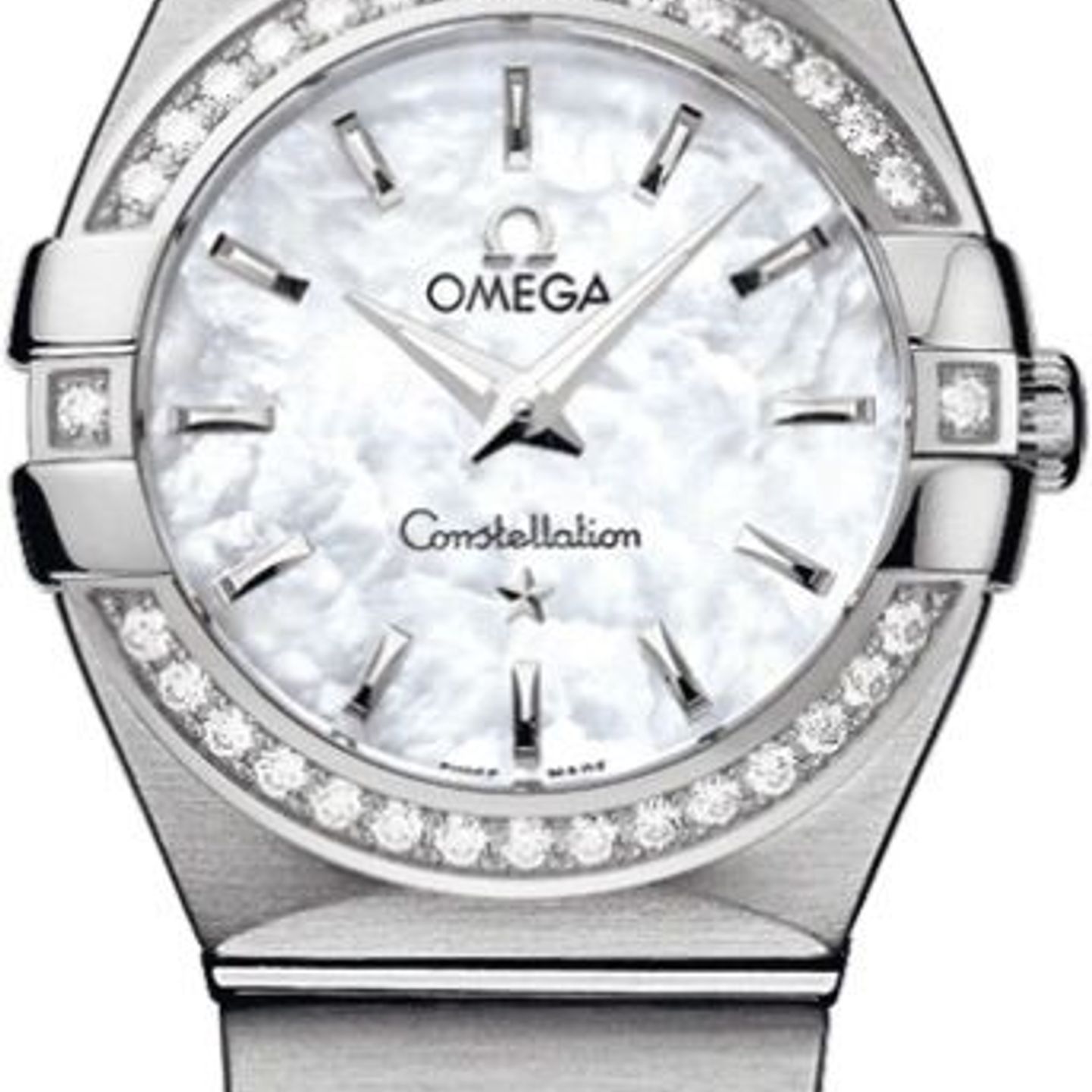 Omega Constellation Quartz 123.15.27.60.05.001 (2024) - Wit wijzerplaat 27mm Staal (1/8)