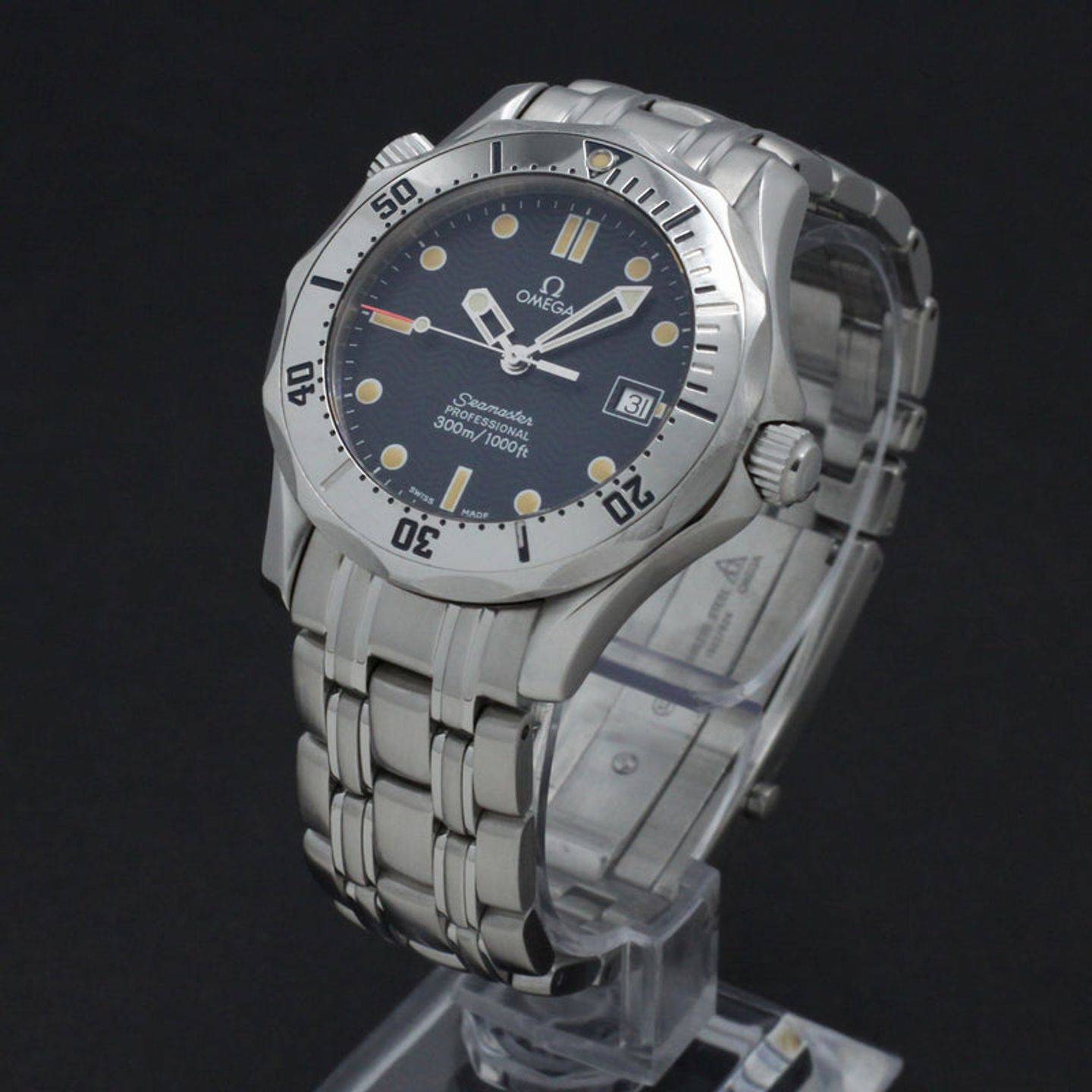 Omega Seamaster Diver 300 M 2562.80.00 (1996) - Blauw wijzerplaat 36mm Staal (2/7)