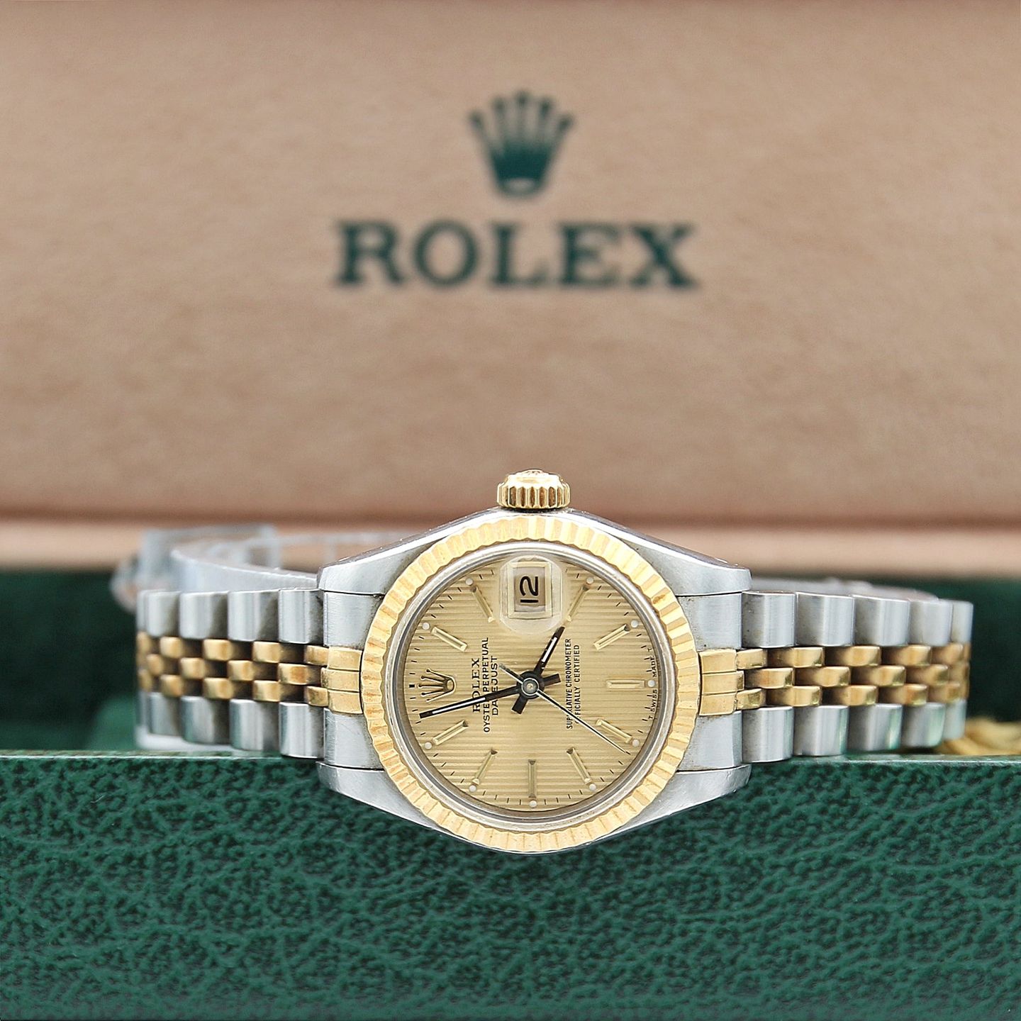 Rolex Lady-Datejust 69173 (Onbekend (willekeurig serienummer)) - 26mm Goud/Staal (2/7)