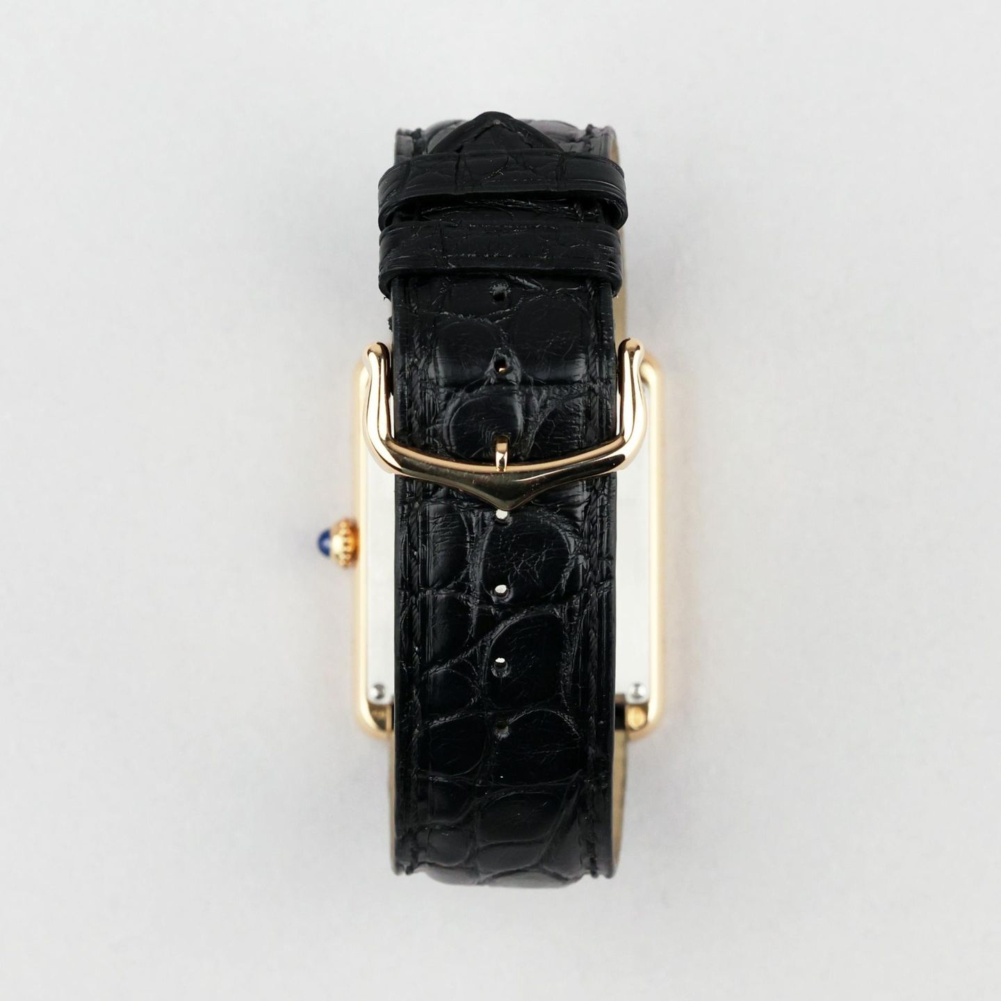 Cartier Tank Solo W1018855 (2018) - Silver dial 27 mm Yellow Gold case (7/8)