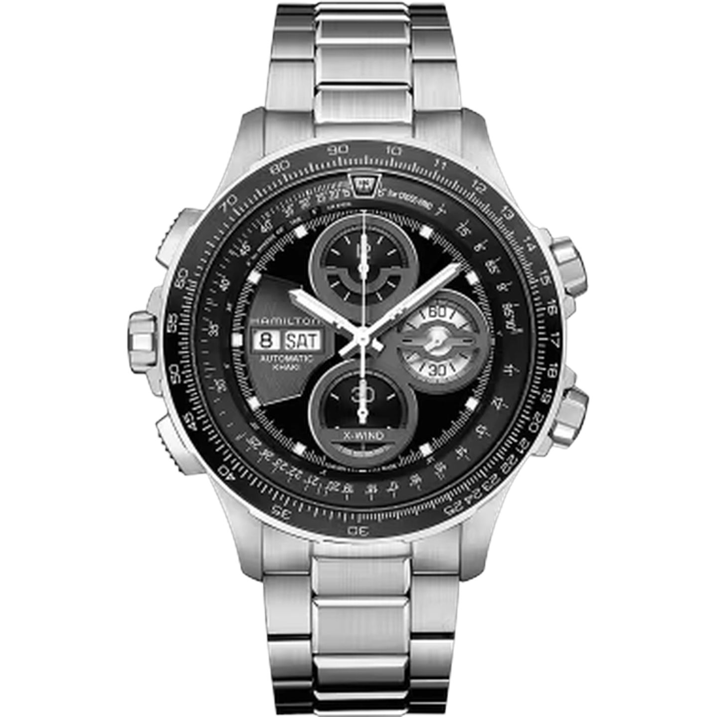 Hamilton Khaki X-Wind H77766131 (2025) - Zwart wijzerplaat 45mm Staal (1/1)