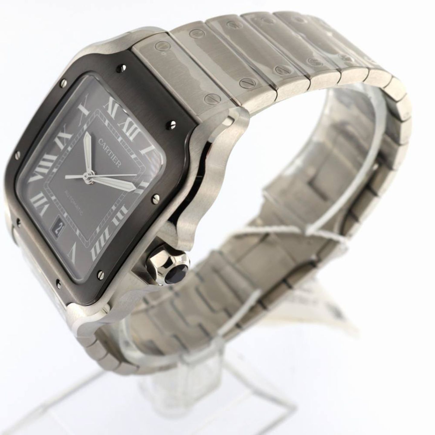 Cartier Santos WSSA0037 (2026) - Grey dial 40 mm Steel case (2/7)