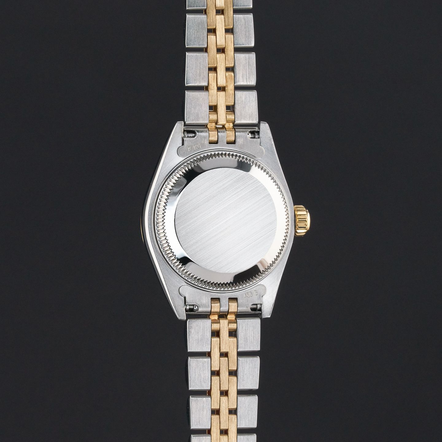 Rolex Lady-Datejust 69173 (1995) - Black dial 26 mm Gold/Steel case (7/8)