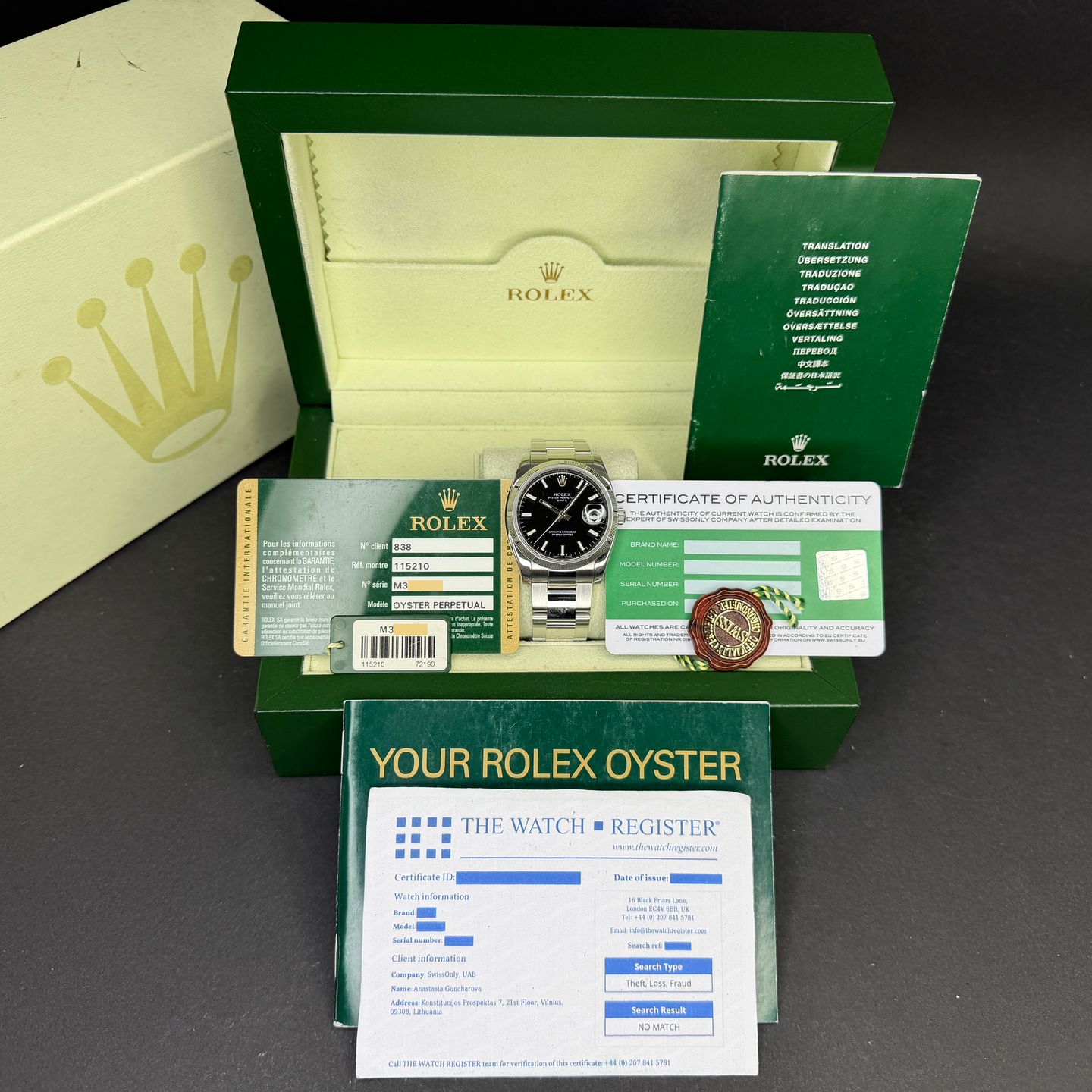 Rolex Oyster Perpetual Date 115210 (2008) - 34 mm Steel case (3/8)
