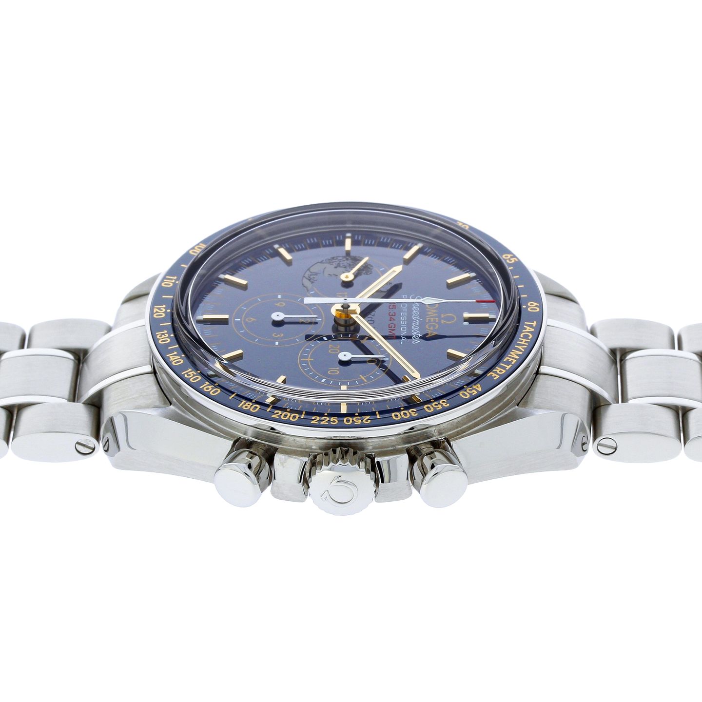 Omega Speedmaster Professional Moonwatch 311.30.42.30.03.001 (2018) - Blue dial 42 mm Steel case (2/8)