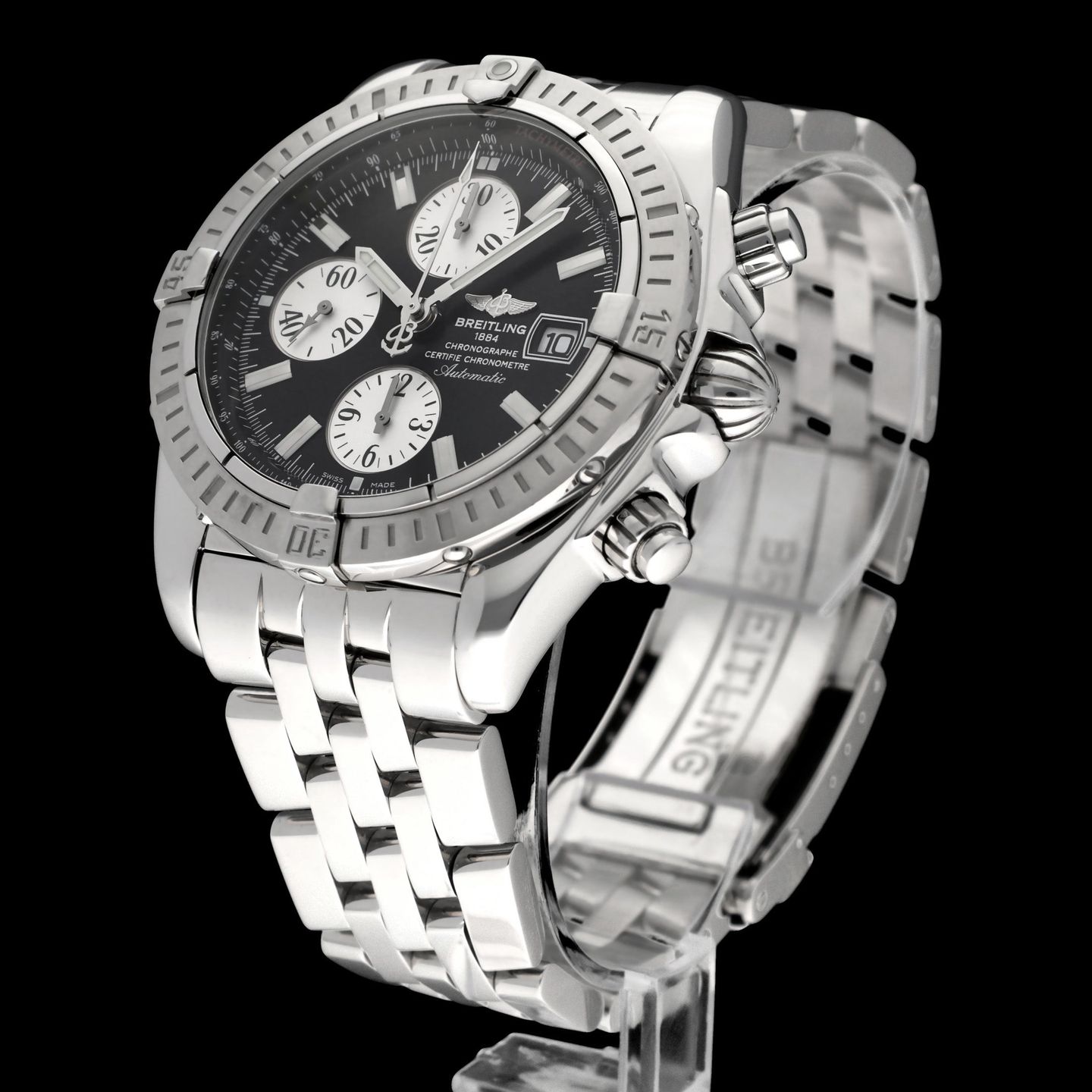 Breitling Chronomat Evolution A13356 (2011) - Zwart wijzerplaat 44mm Staal (5/8)