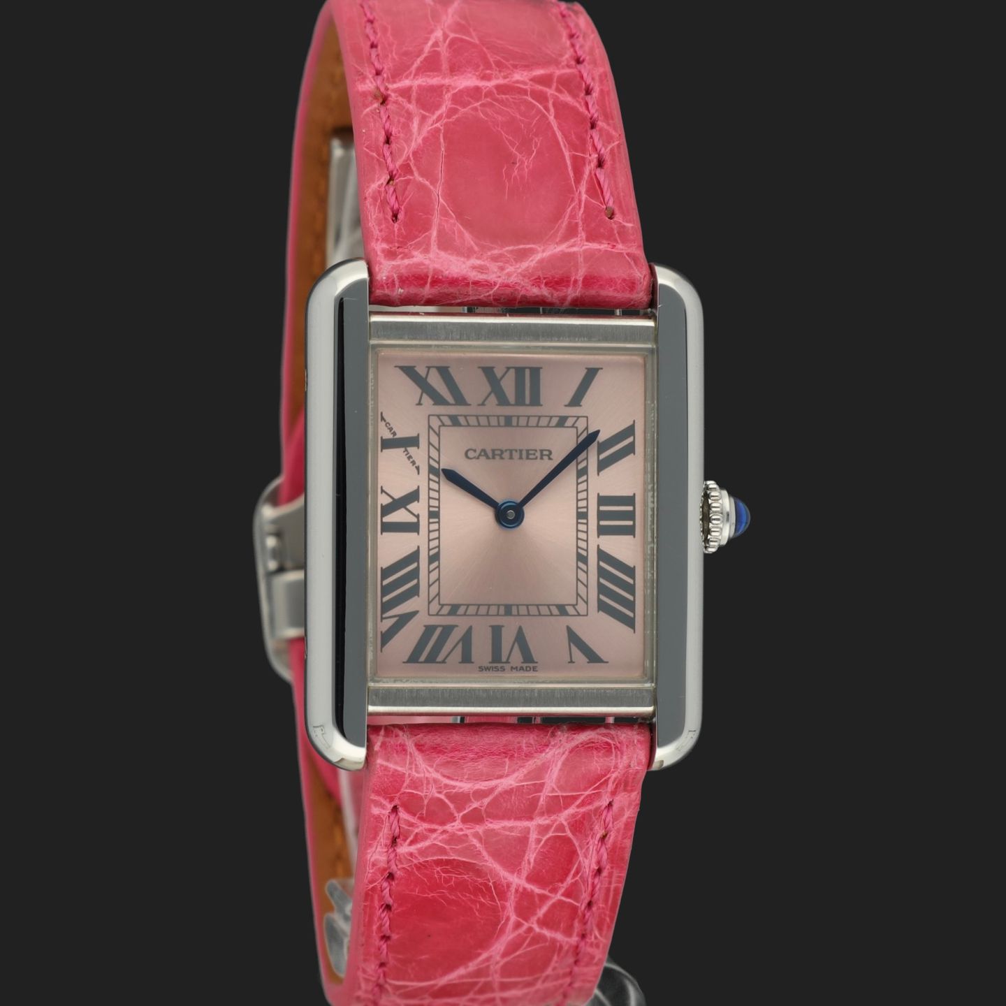 Cartier Tank Solo W5200000 (2015) - Pink dial 31 mm Steel case (4/8)