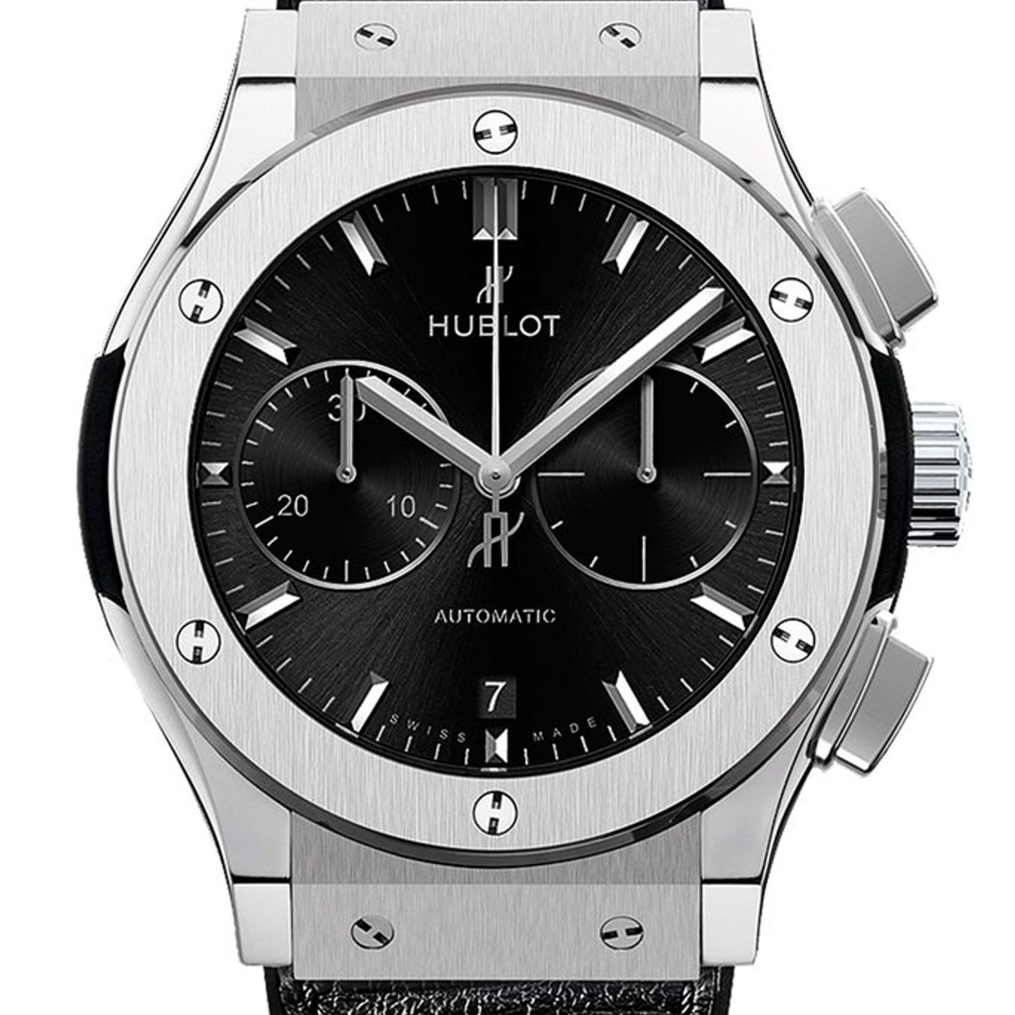 Hublot Classic Fusion Chronograph 521.NX.1171.LR (2023) - Zwart wijzerplaat 45mm Titanium (1/1)