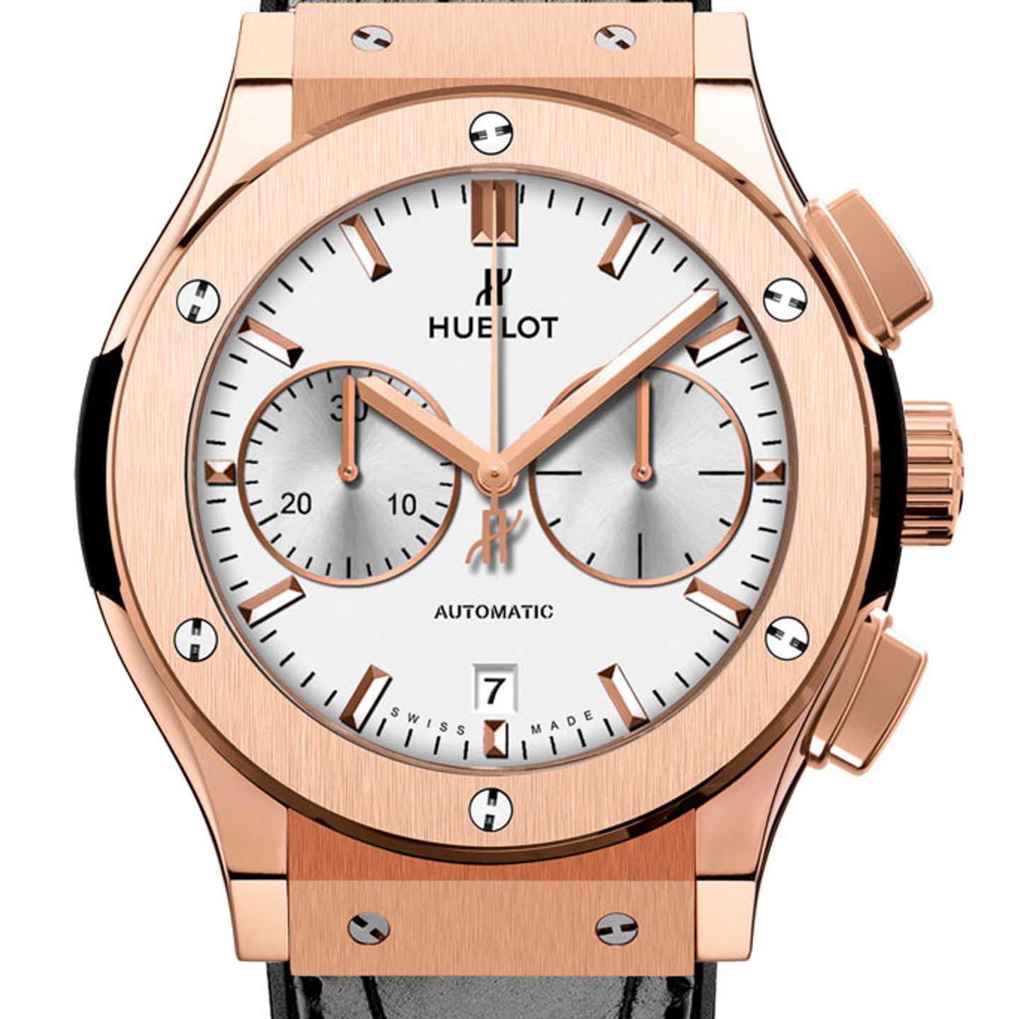Hublot Classic Fusion Chronograph 521.OX.2611.LR (2022) - Silver dial 45 mm Rose Gold case (1/1)