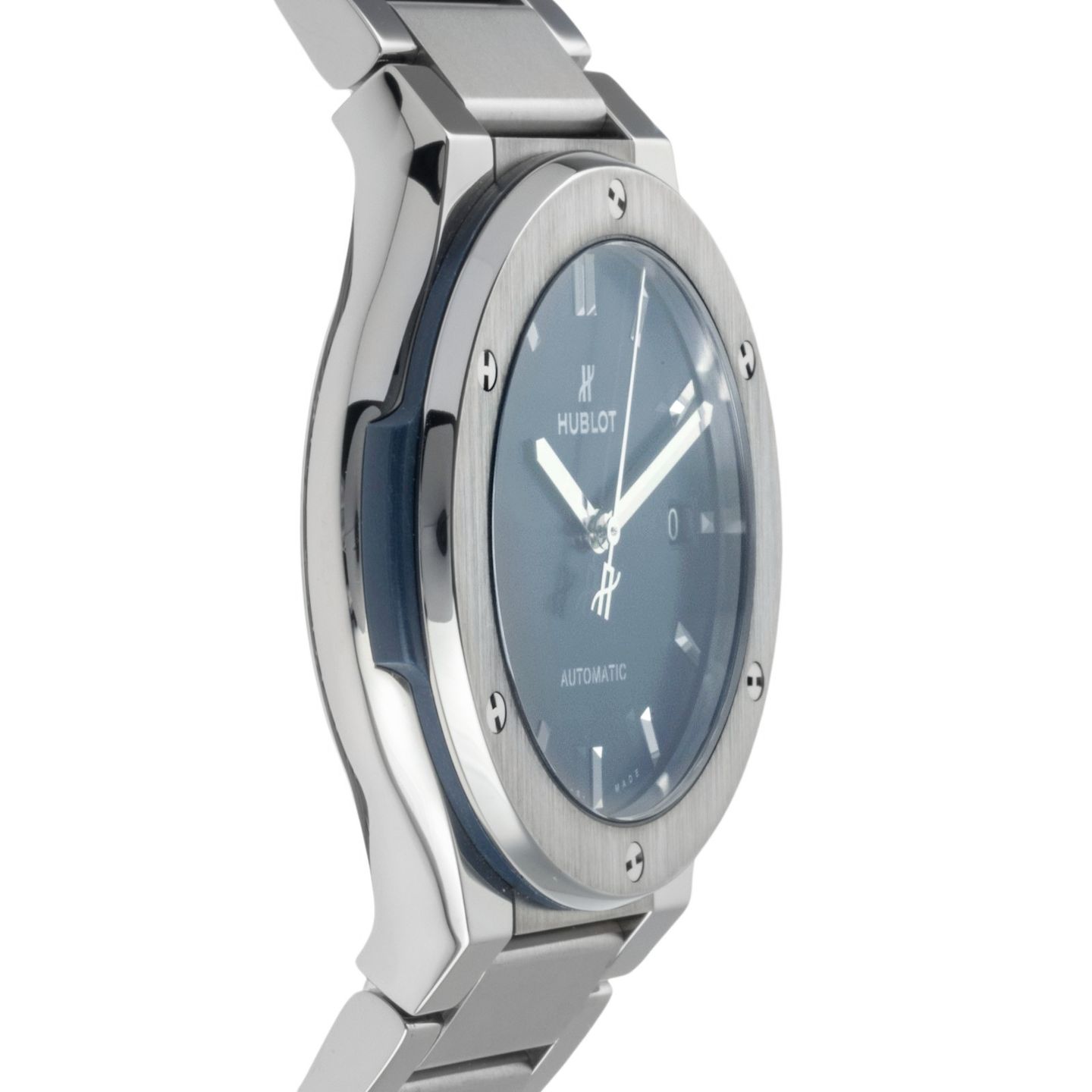 Hublot Classic Fusion Blue 510.NX.7170.NX (Onbekend (willekeurig serienummer)) - Blauw wijzerplaat 45mm Titanium (7/8)