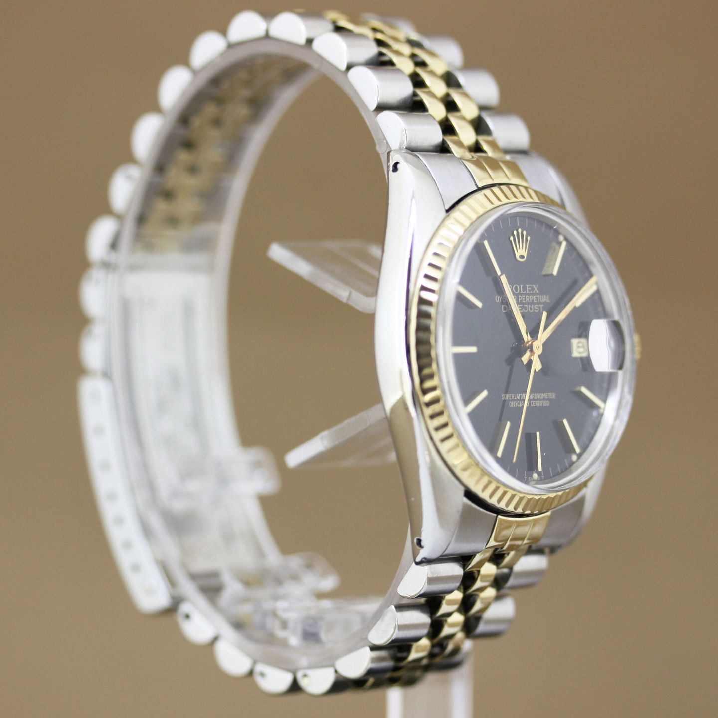 Rolex Datejust 36 16013 (1979) - Zwart wijzerplaat 36mm Goud/Staal (4/8)