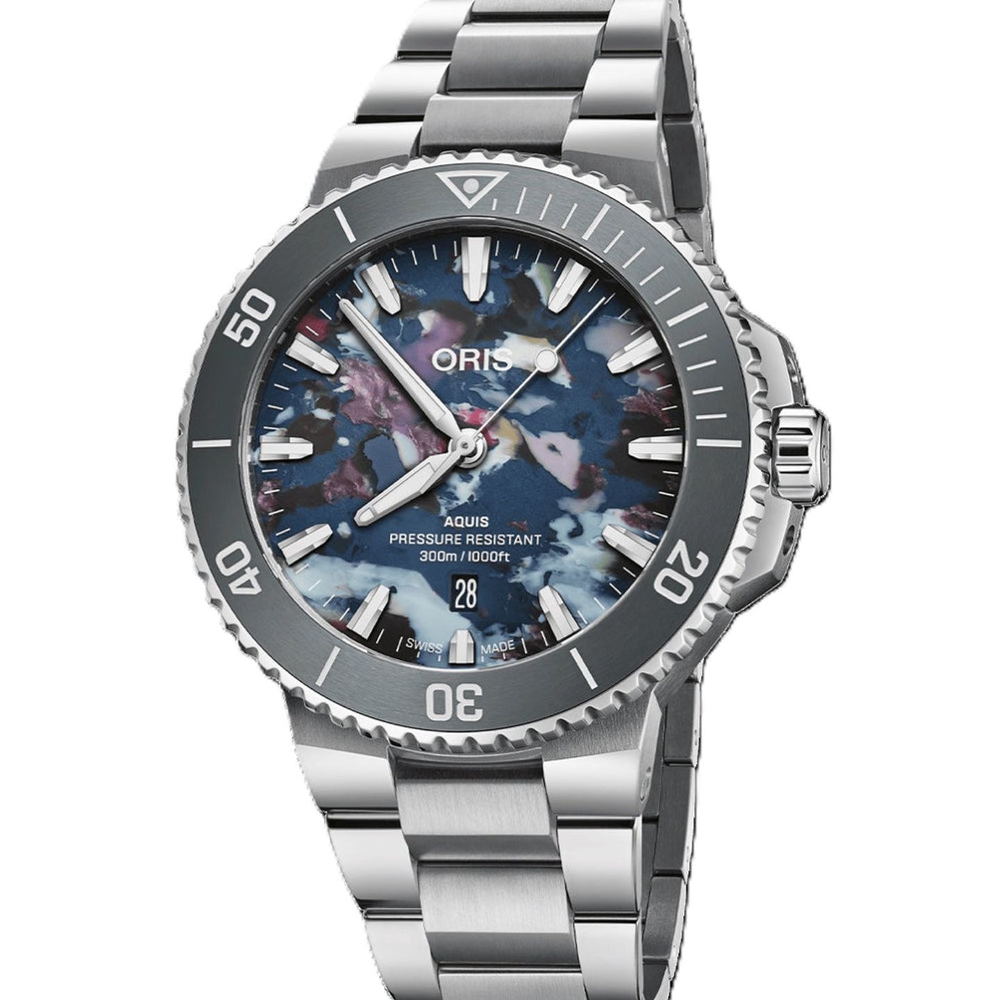 Oris Aquis Date 01 733 7789 4150-07 8 23 04PEB (2026) - Multi-colour dial 44 mm Steel case (1/1)