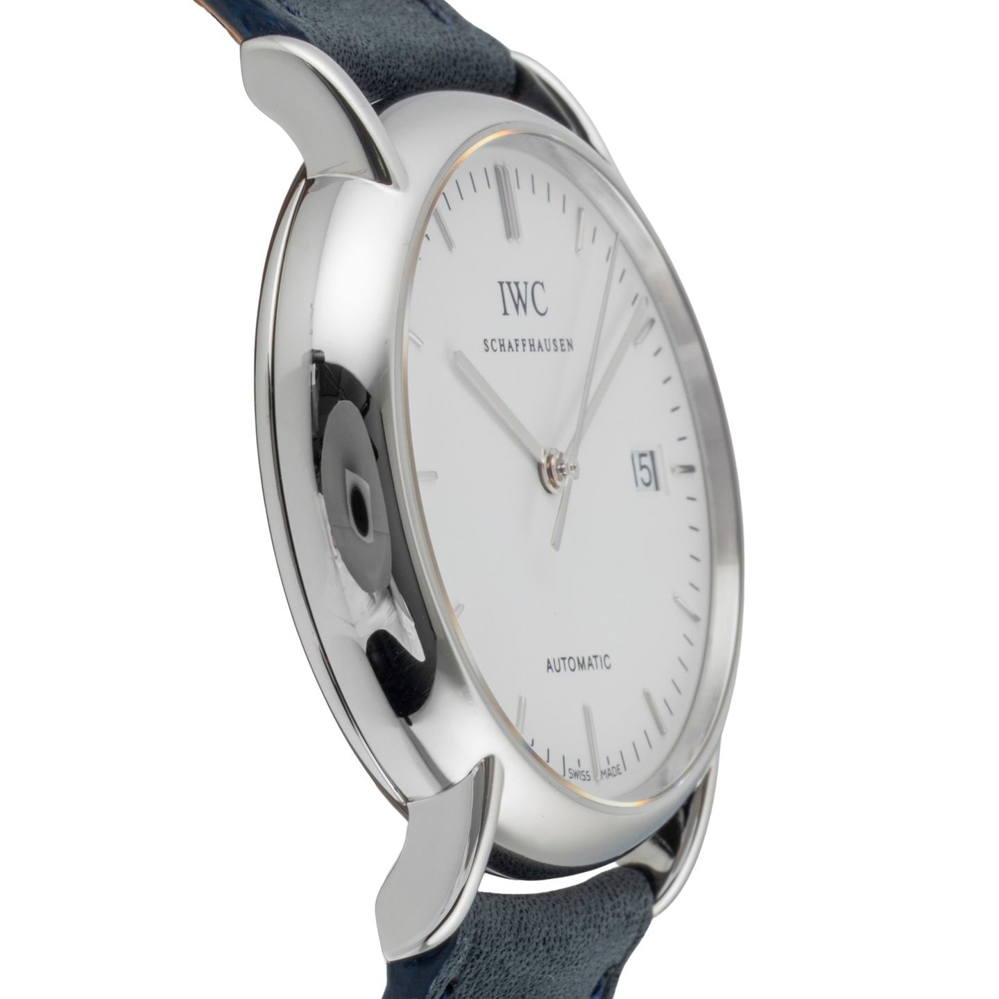 IWC Portofino Automatic IW353312 (Onbekend (willekeurig serienummer)) - Wit wijzerplaat 38mm Staal (7/8)