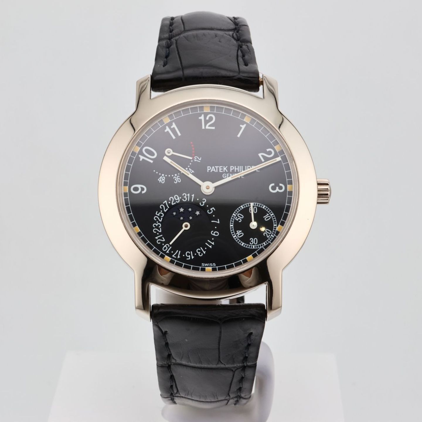 Patek Philippe Complications 5055G-001 (1998) - Zwart wijzerplaat 37mm Witgoud (1/8)