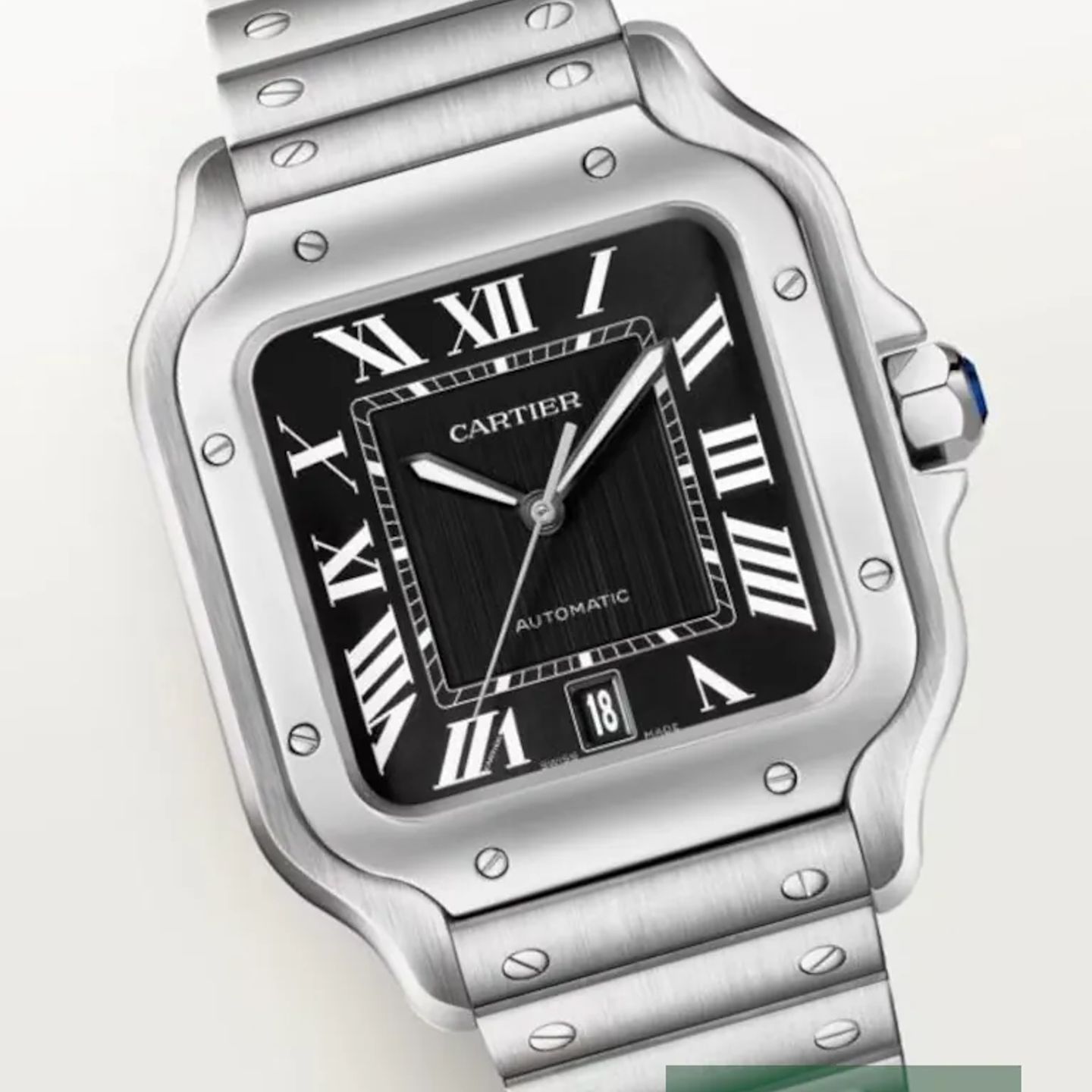 Cartier Santos WSSA0096 (2026) - Black dial Steel case (1/1)