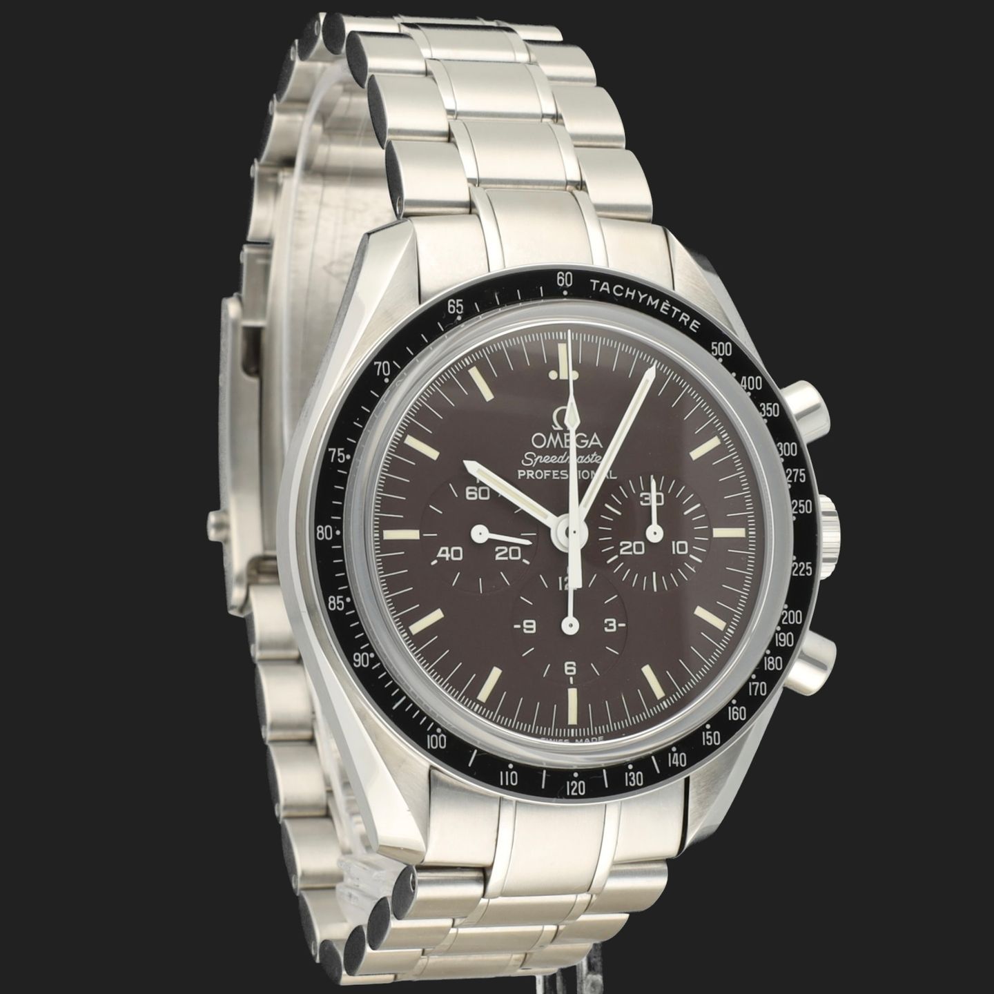 Omega Speedmaster Professional Moonwatch 311.30.42.30.13.001 (Unknown (random serial)) - Brown dial 42 mm Steel case (4/8)