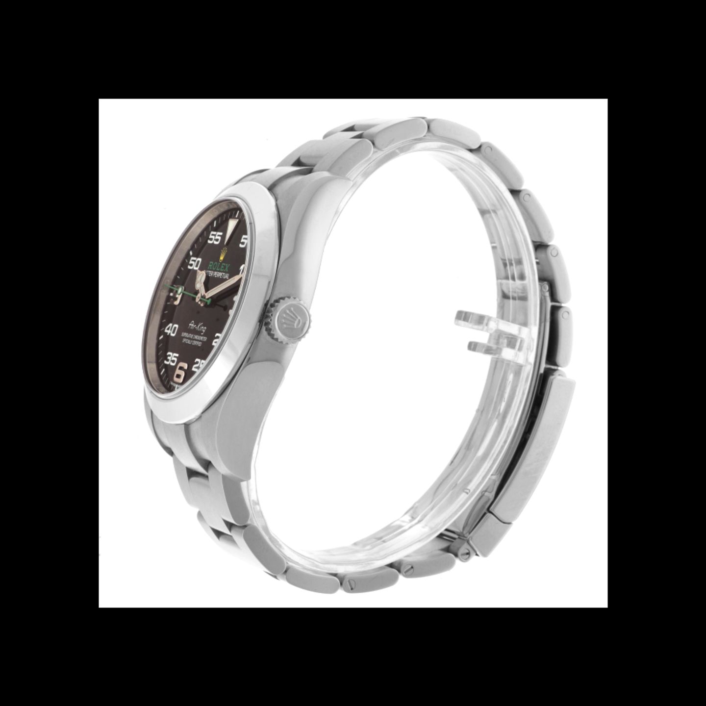 Rolex Air-King 116900 (2021) - Black dial 40 mm Steel case (5/6)