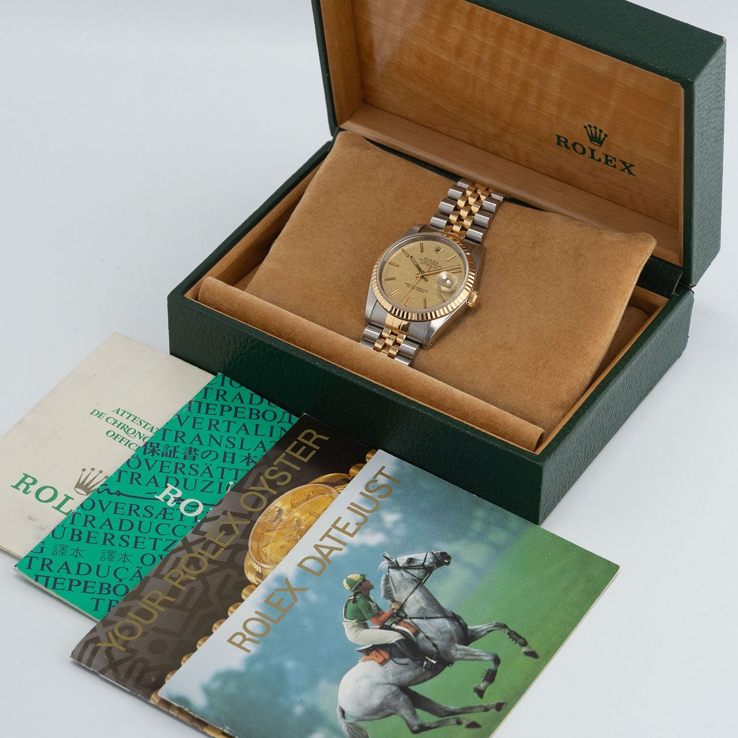 Rolex Datejust 36 16233 (1989) - Champagne dial 36 mm Gold/Steel case (5/5)