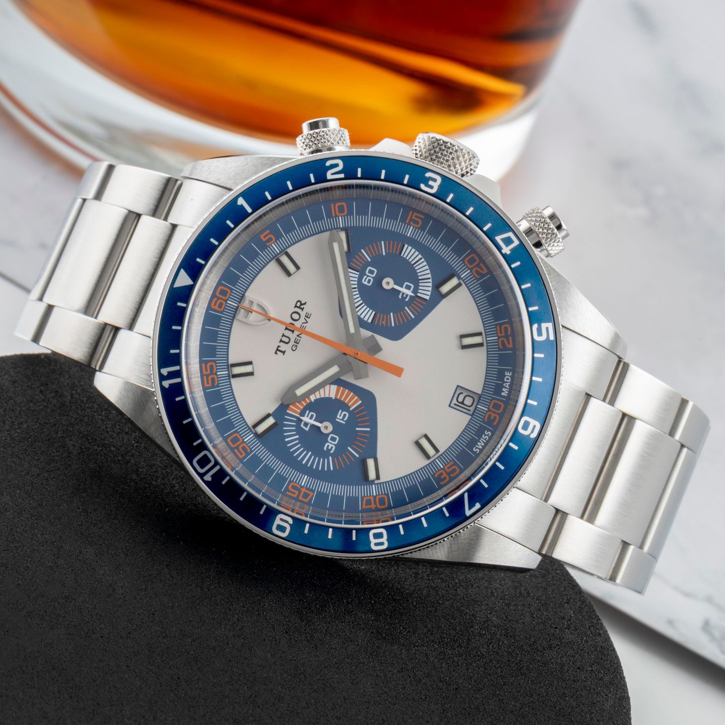 Tudor Heritage Chrono Blue 70330B (Onbekend (willekeurig serienummer)) - Meerkleurig wijzerplaat 42mm Staal (2/8)