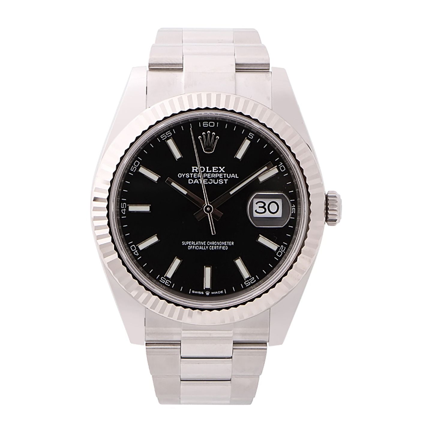 Rolex Datejust 41 126334 (2024) - Zwart wijzerplaat 41mm Staal (1/4)